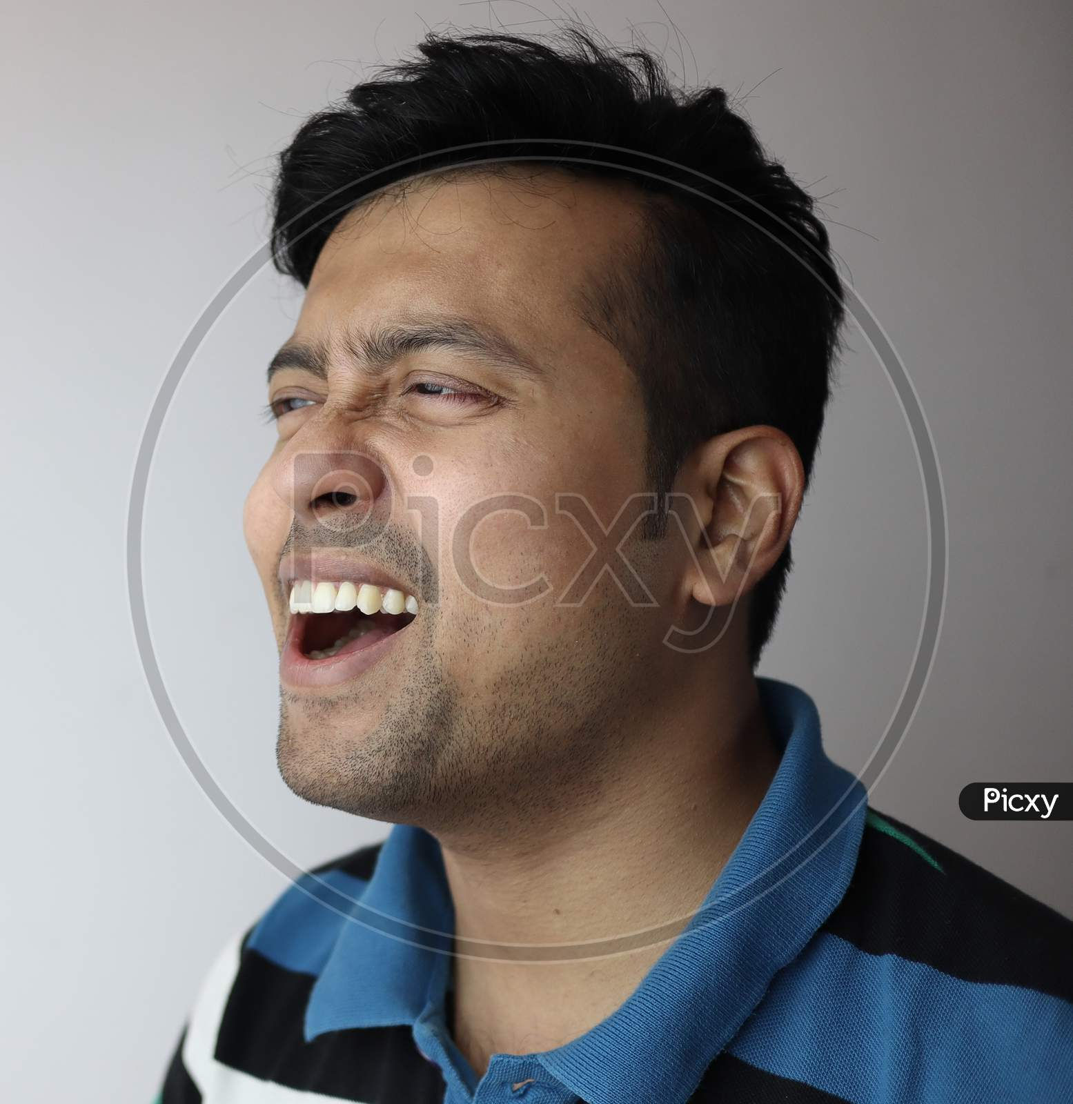 Wallpaper #JneBJ5MB-pgBXx60B6YM209 Image of What Left Side Face of an Asian Man with Funny Irritated