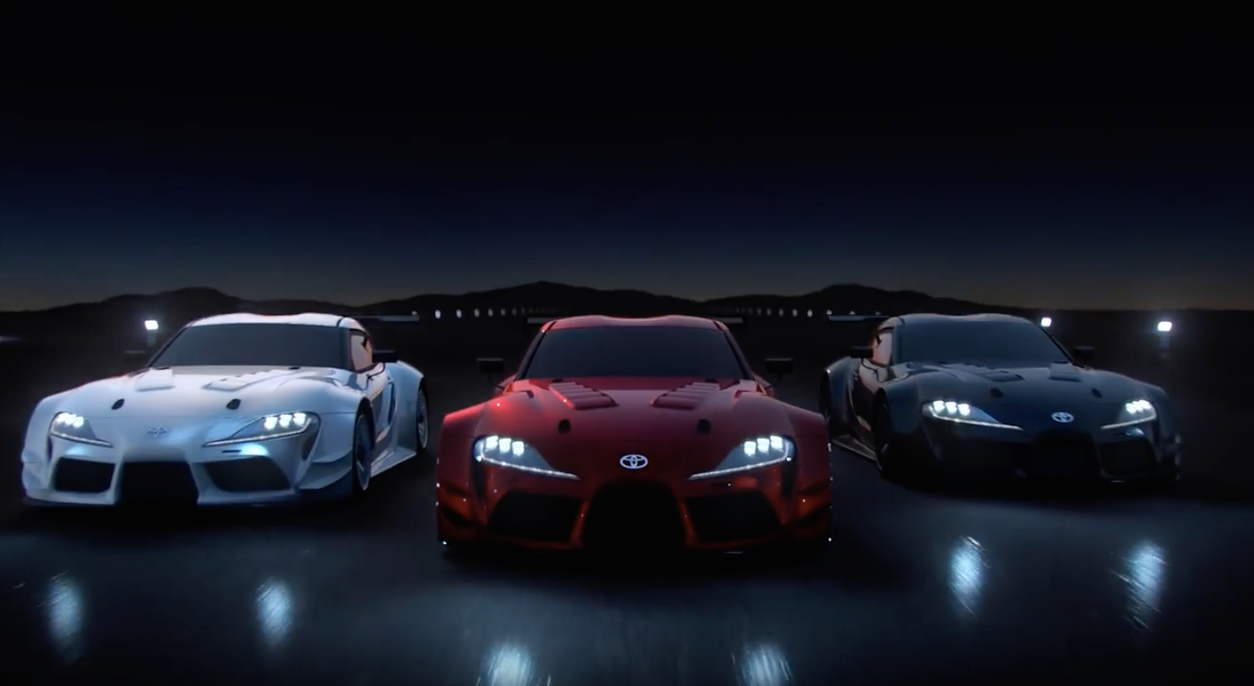 Wallpaper #Amd16JIBSpphPi3-Iz0N130 Video Toyota Gr Supra Racing Concept in Action Toyota Gr Supra Video