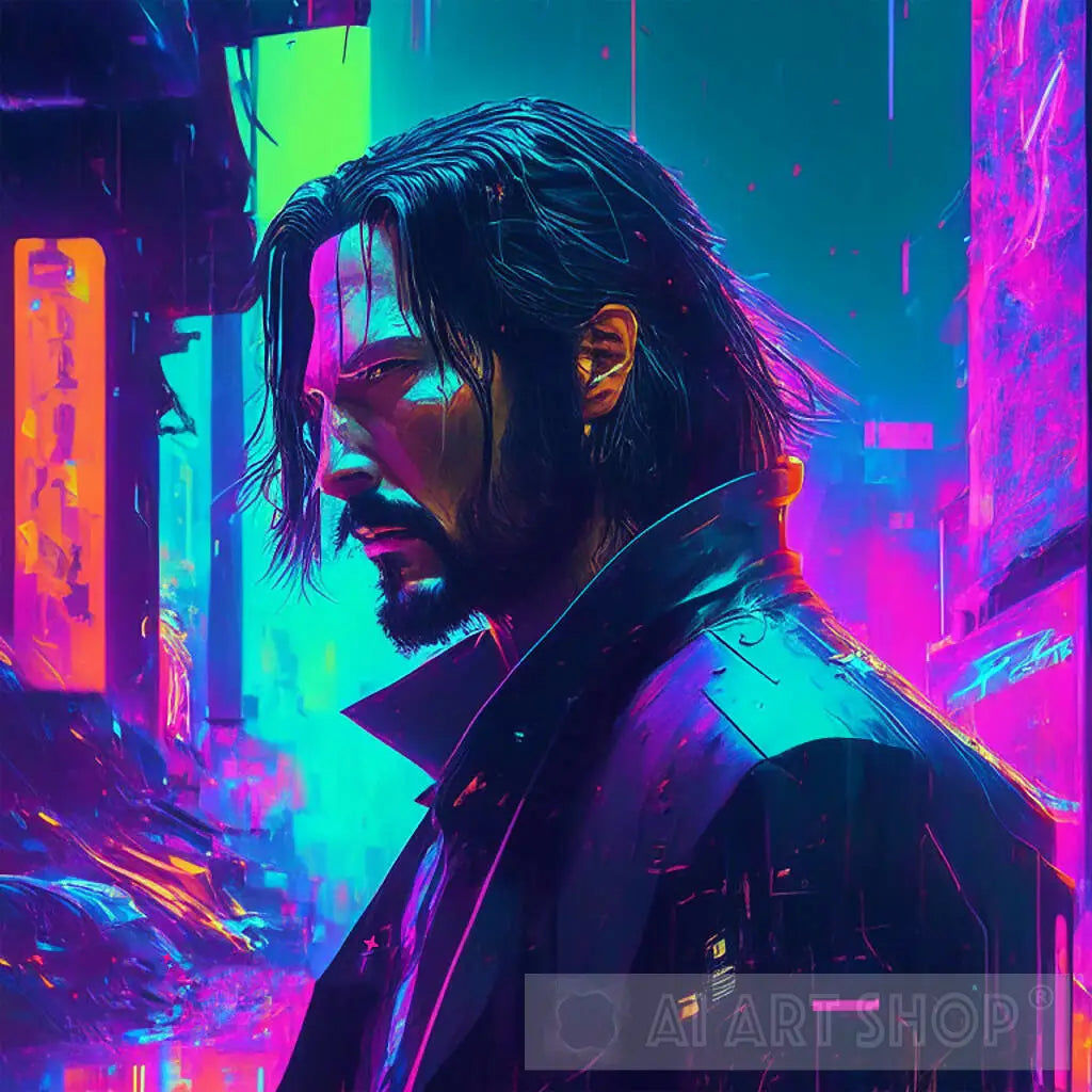 Wallpaper #rGeq_ZIBSpphPi3-Epyl24 Keanu Reeves Cyberpunk Poster