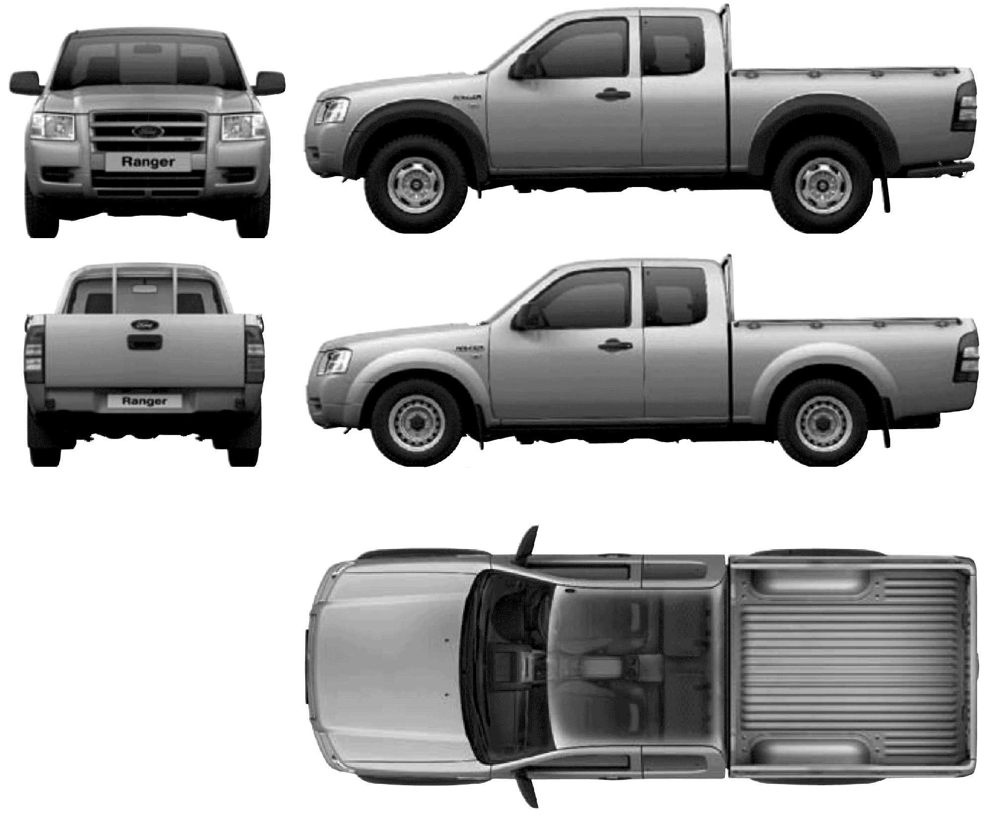 Wallpaper #i2d--5IBSpphPi3-U5QS288 Ford Ranger Blueprint