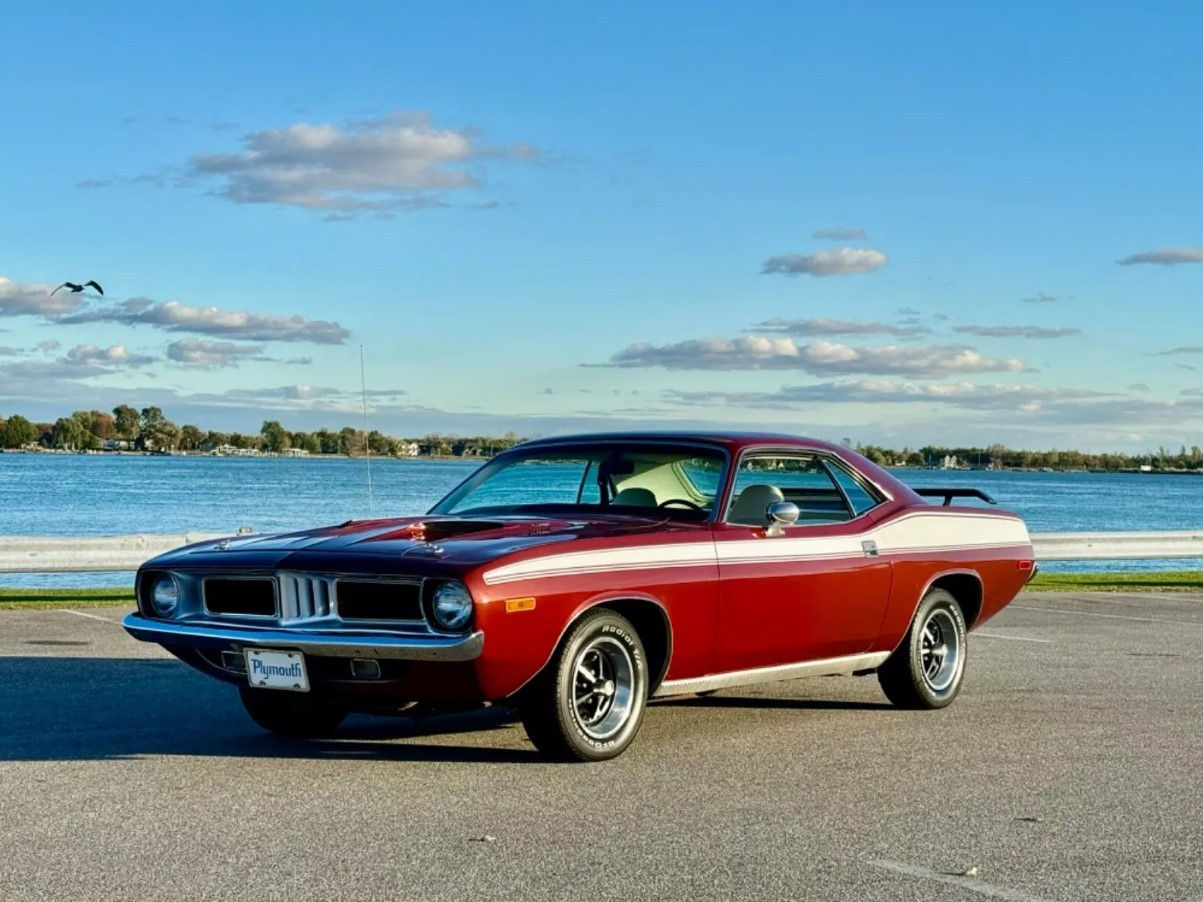 Wallpaper #Fbgc3JIBJvJKYCmET_q9349 Rare Color No Reserve 1974 Plymouth Cuda 360 Barn Finds