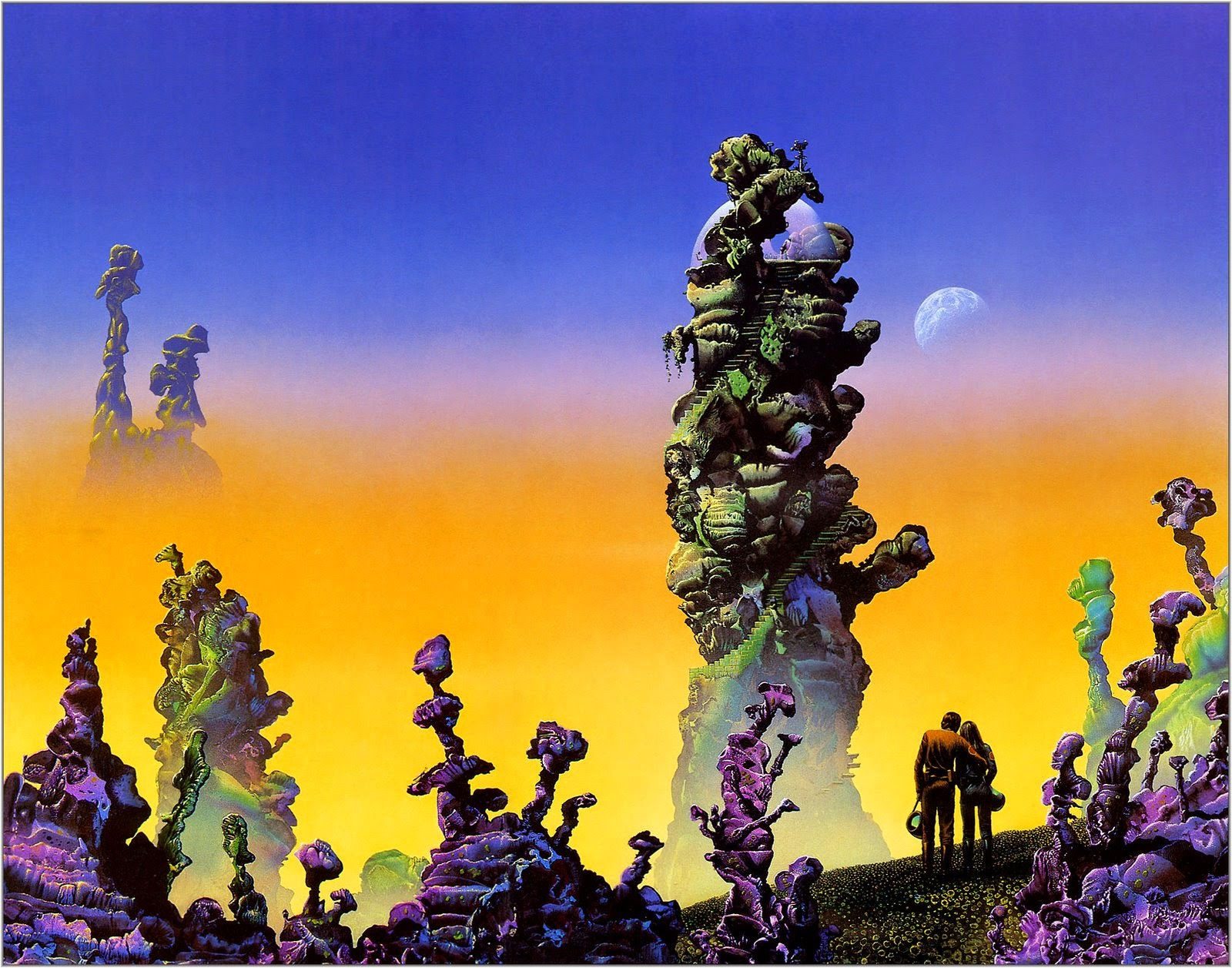 Wallpaper #KWch-ZIBSpphPi3-vozd2 Classic Science Fiction Illustrators Part 2 Tim White Sci Fi O Rama