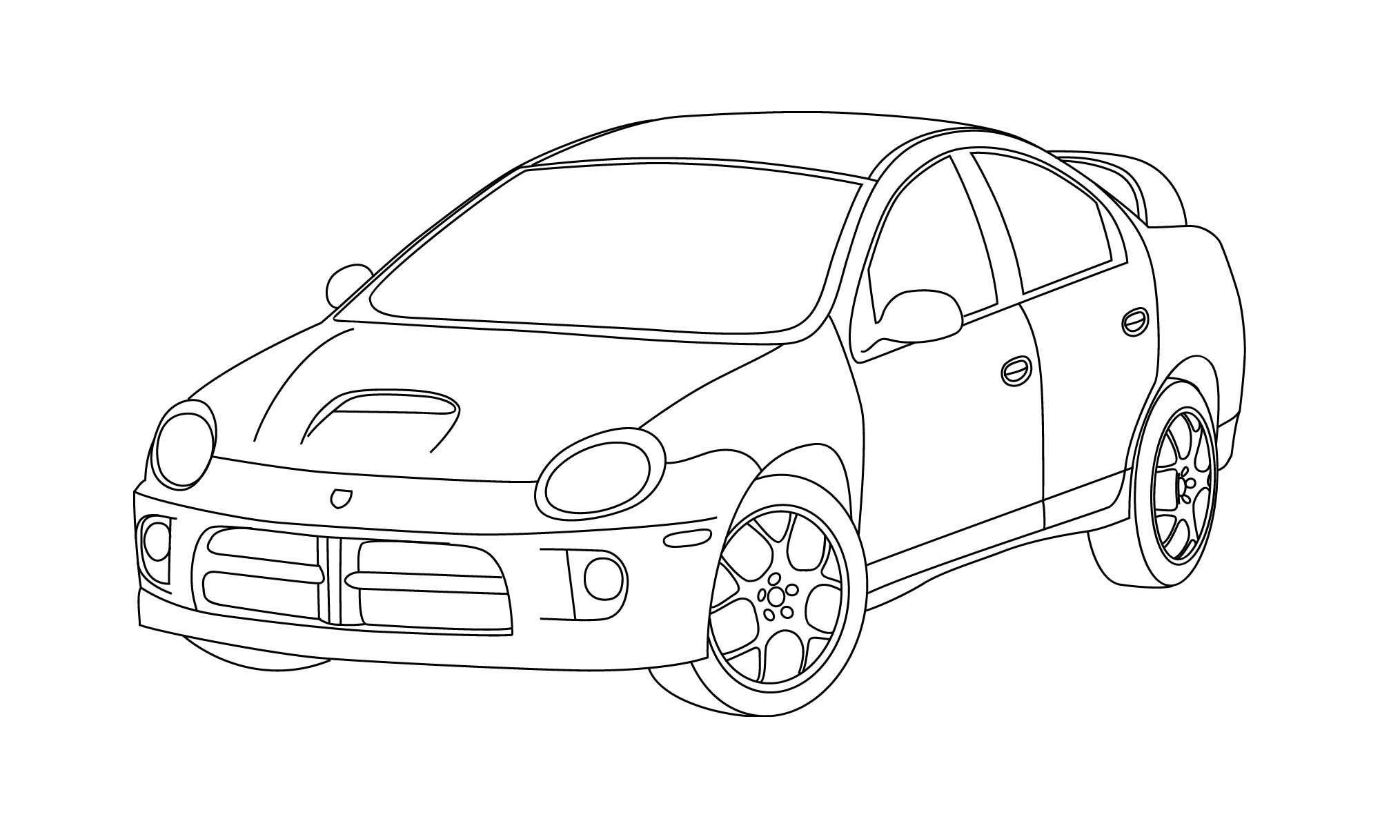 Wallpaper #10d38 Dodge Neon Srt4 Front View Svg Pdf Dxf Png Eps Illustration Etsy