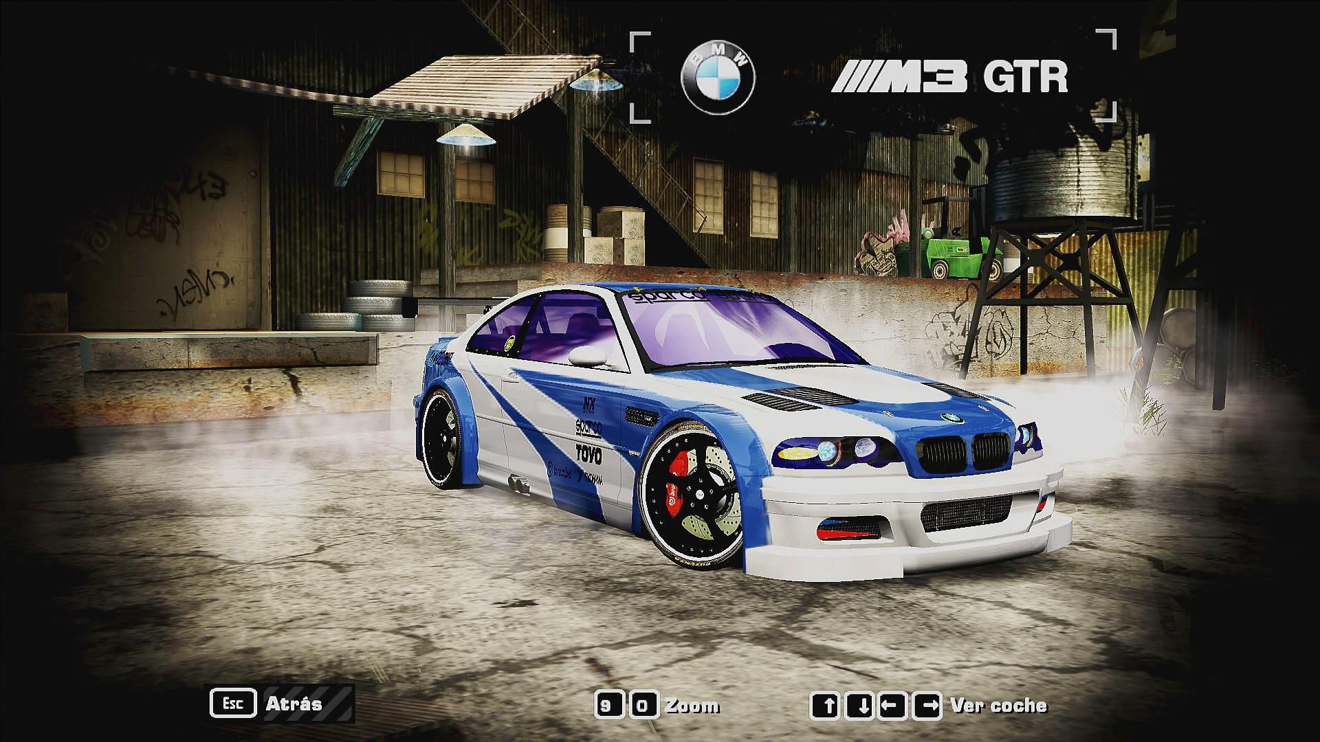 Wallpaper #aGi2IJMBSpphPi3-dS4L30 Need for Speed Most Wanted Car Showroom Brand60s BMW M3 GTR E46