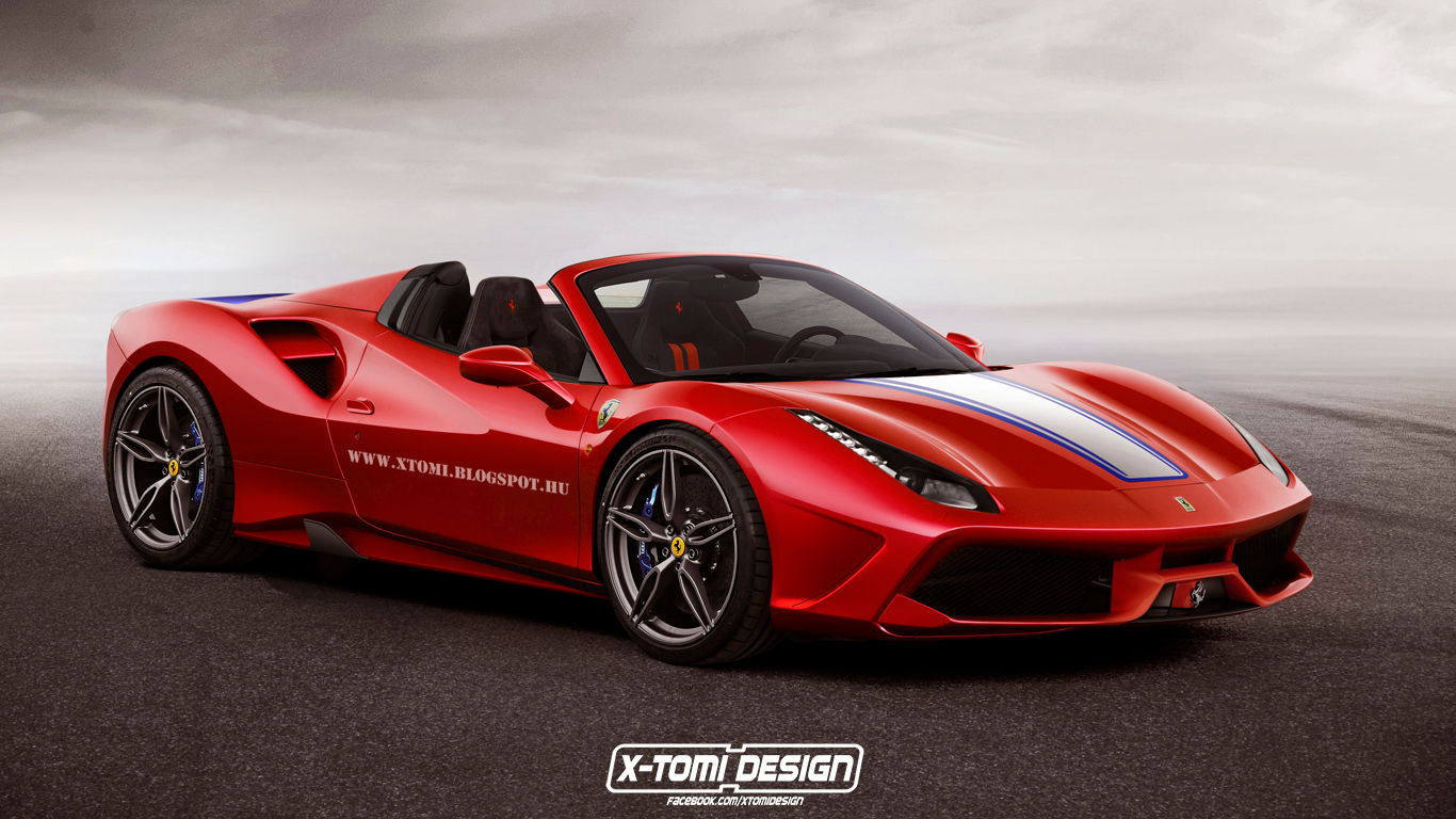 Wallpaper #ZHNXio4BFI5NbQksHSIU56 Ferrari 488 Spider Rendered in Special Guise Gtspirit