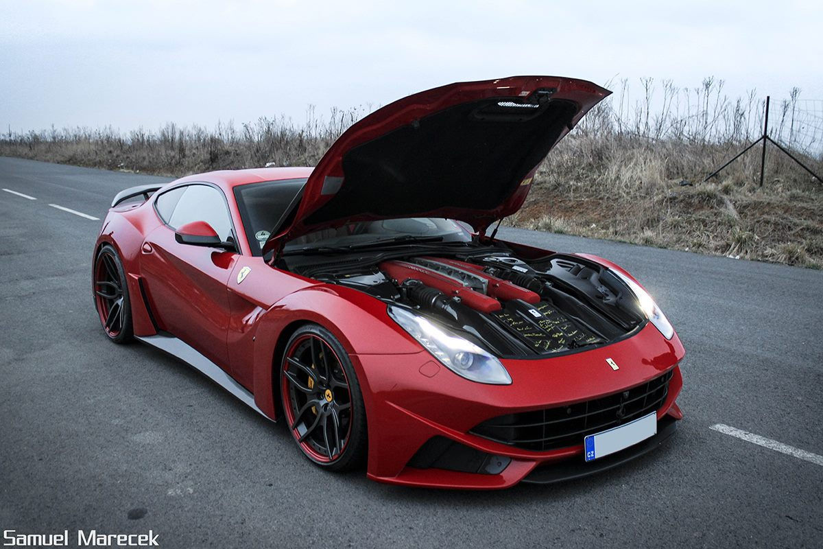 Wallpaper #DEWQlY4B7YBJg1BV3KBL58 Red Novitec Ferrari F12 N Largo in the Wild Gtspirit