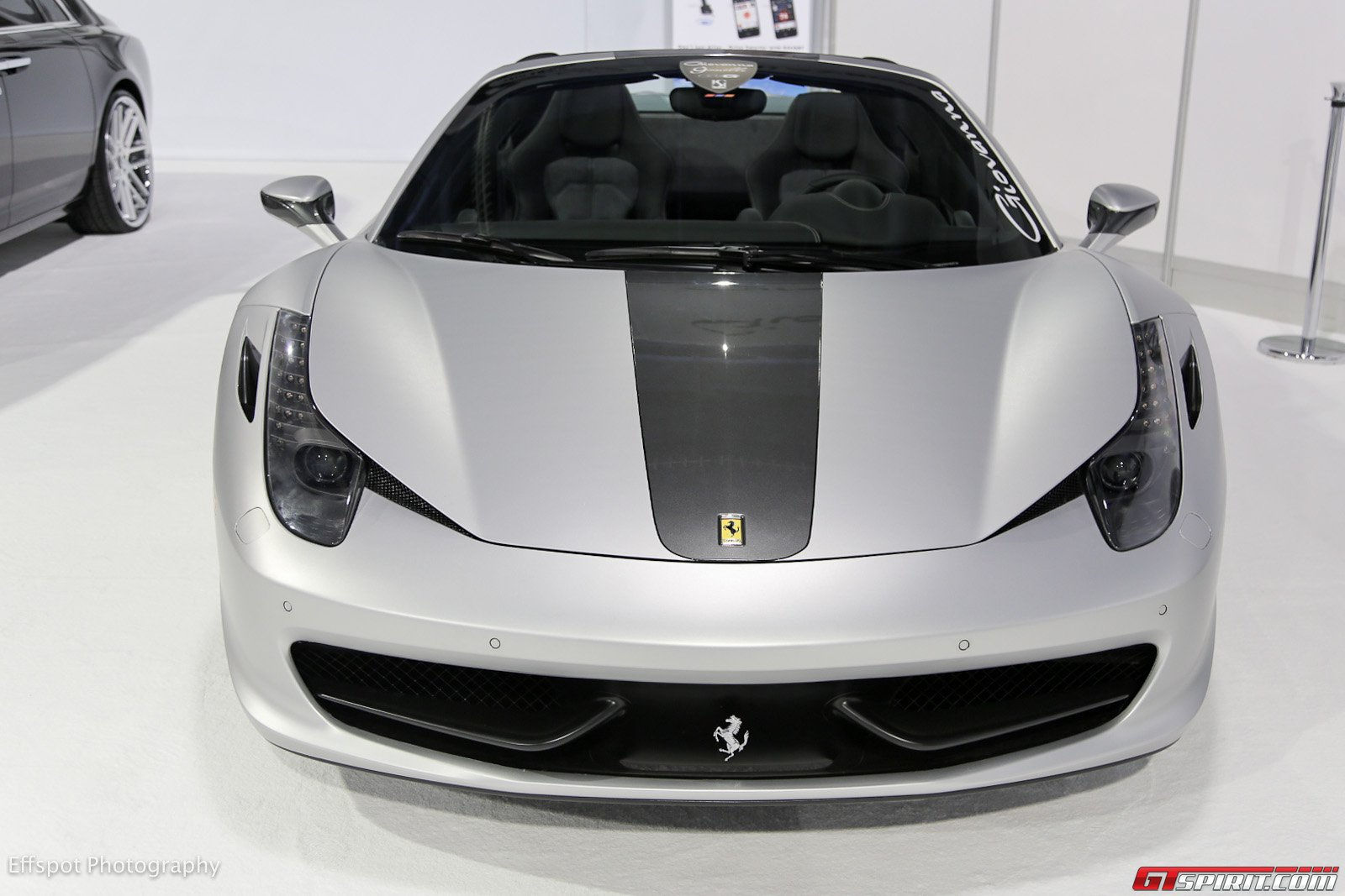 Wallpaper #LHPJho4BFI5NbQksPCAz26 Sema 2012 Matte Silver Ferrari 458 Spider on Giovanna Wheels Gtspirit