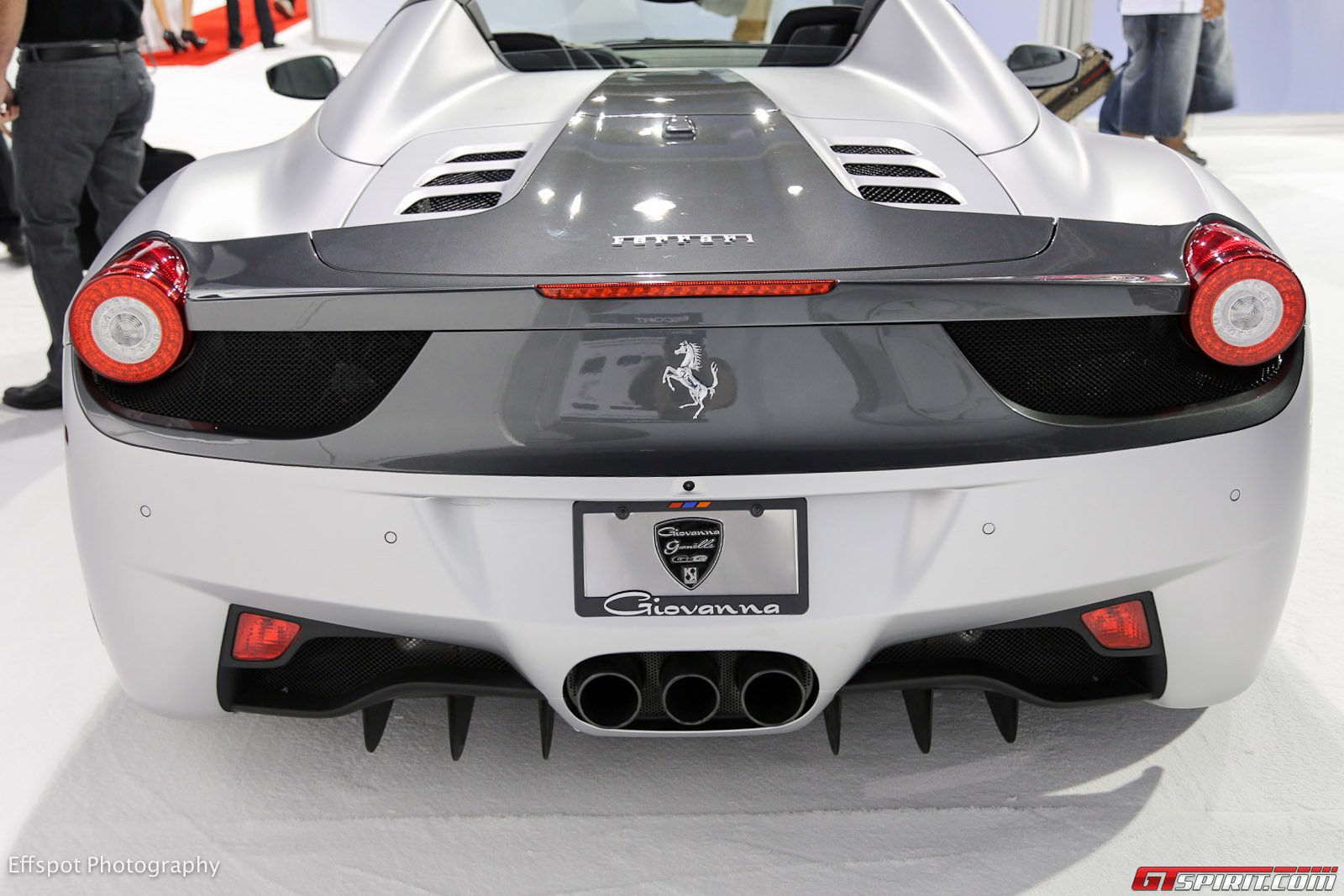 Wallpaper #LHPJho4BFI5NbQksPCAz16 Sema 2012 Matte Silver Ferrari 458 Spider on Giovanna Wheels Gtspirit