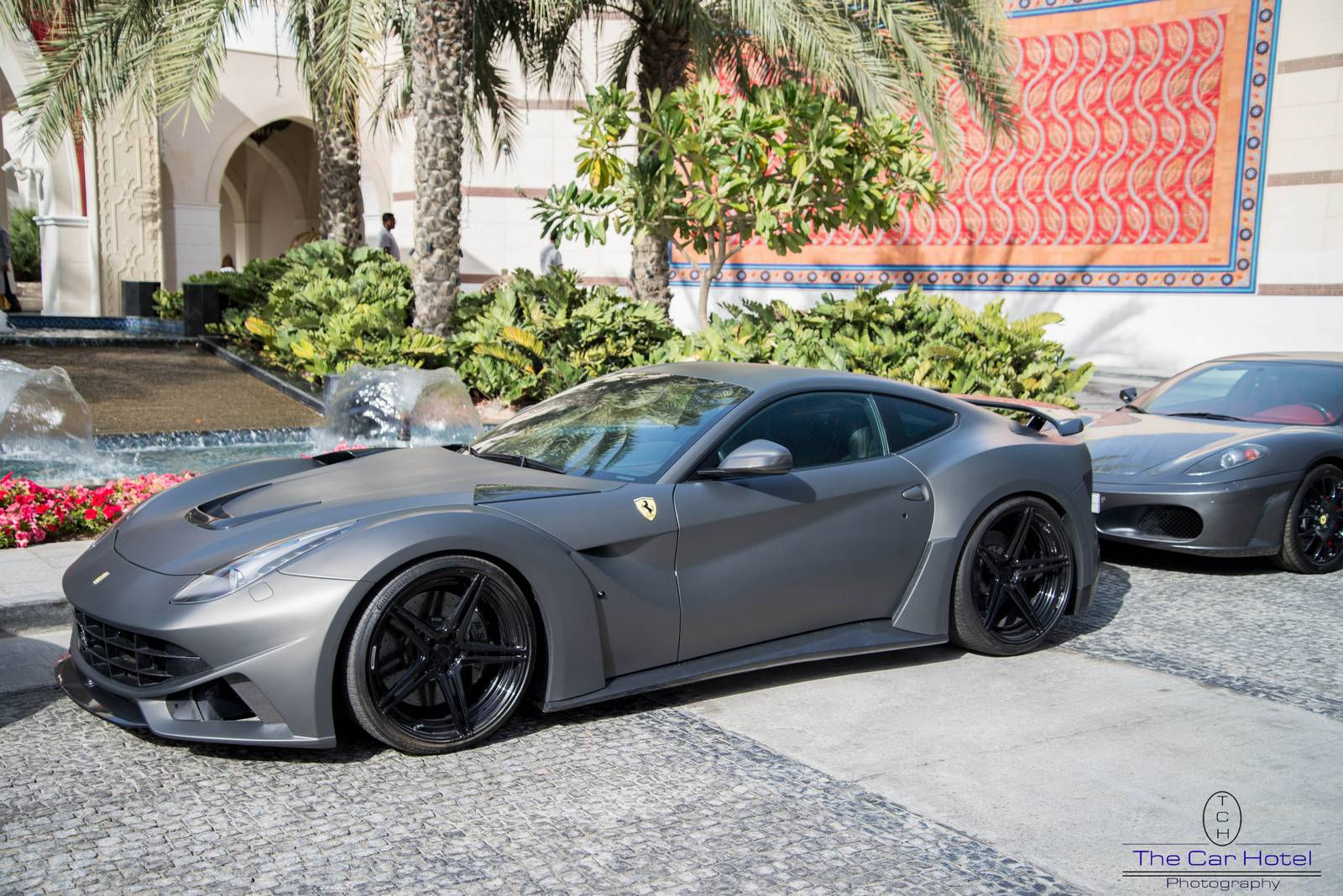 Wallpaper #g3cgJ5MB-pgBXx60fqSf118 Matte Grey Novitec N Largo Ferrari F12 in Dubai Gtspirit