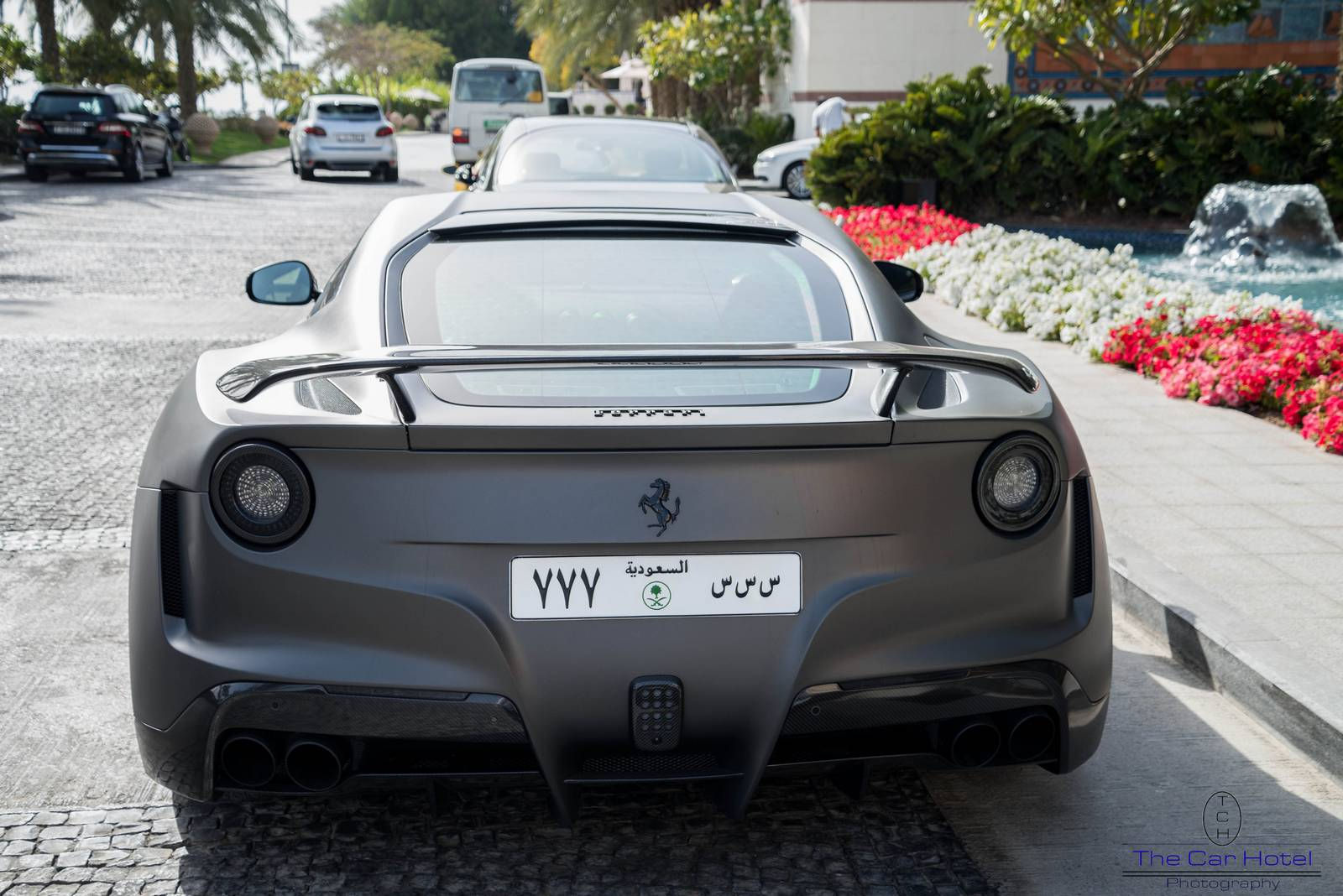 Wallpaper #g3cgJ5MB-pgBXx60fqSf302 Matte Grey Novitec N Largo Ferrari F12 in Dubai Gtspirit