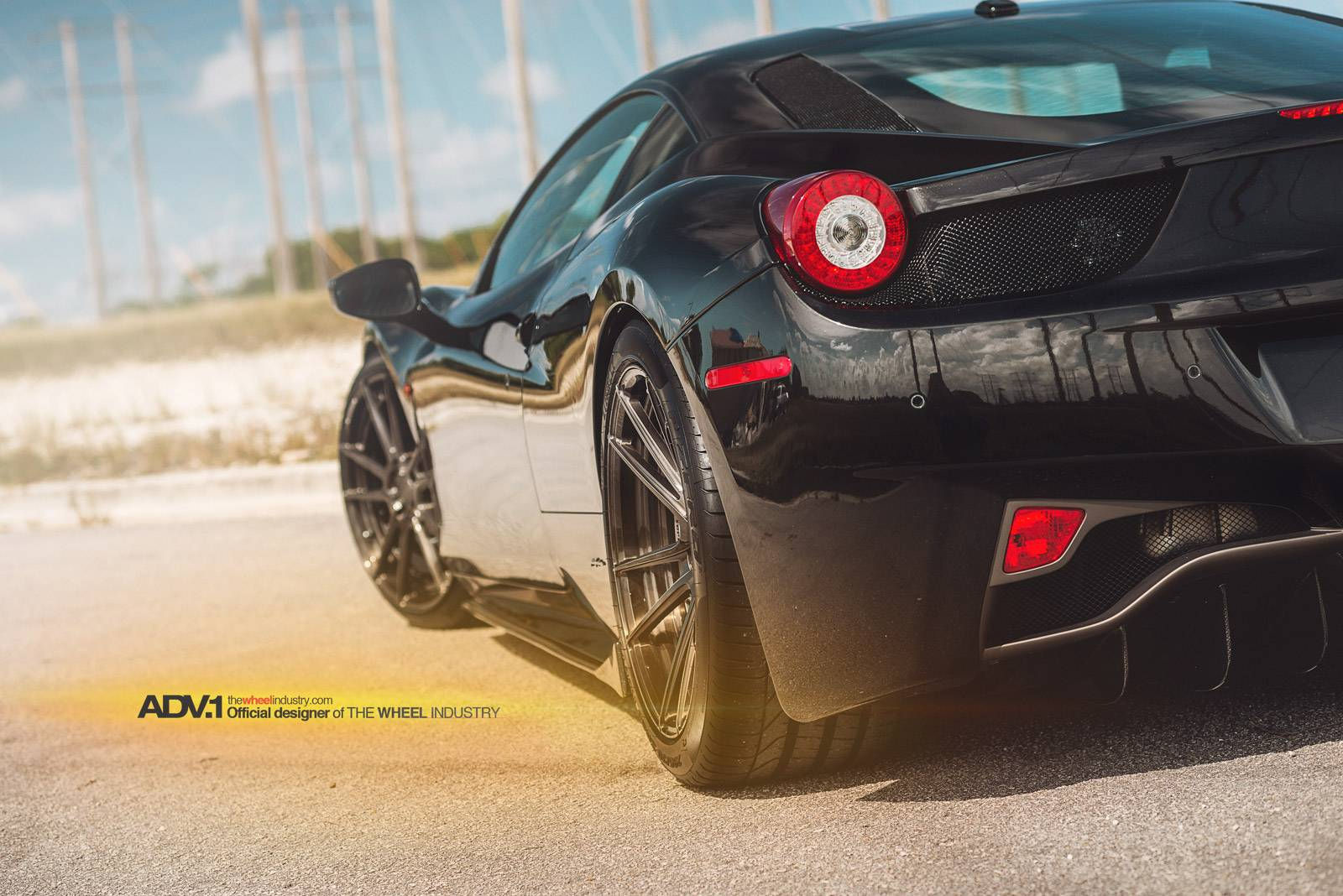 Wallpaper #dH1i9I4Bnwiau_P6Ew_B45 Black Ferrari 458 Italia with Stunning Black Adv1 Wheels Gtspirit