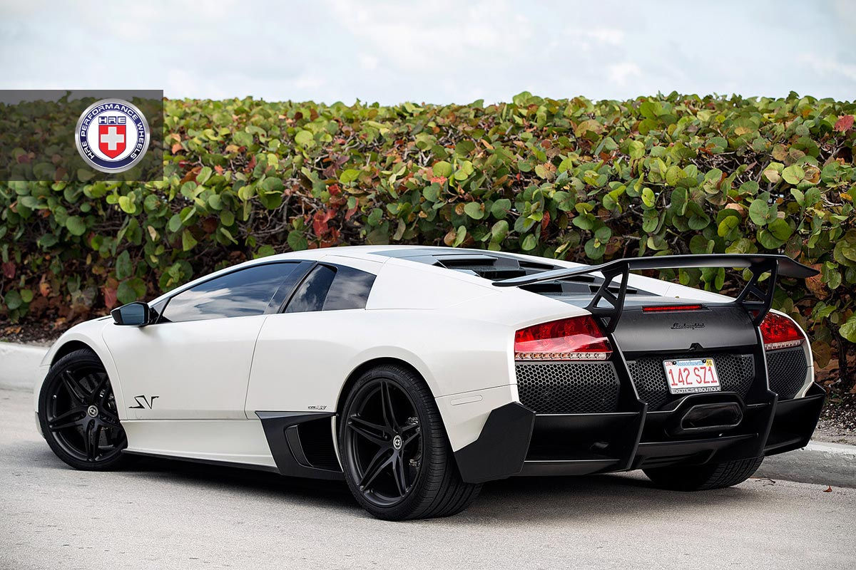 Wallpaper #rGddB5MBSpphPi3-l8WX22 Stunning Matte White Lamborghini Murcielago SV on Hre Wheels Gtspirit