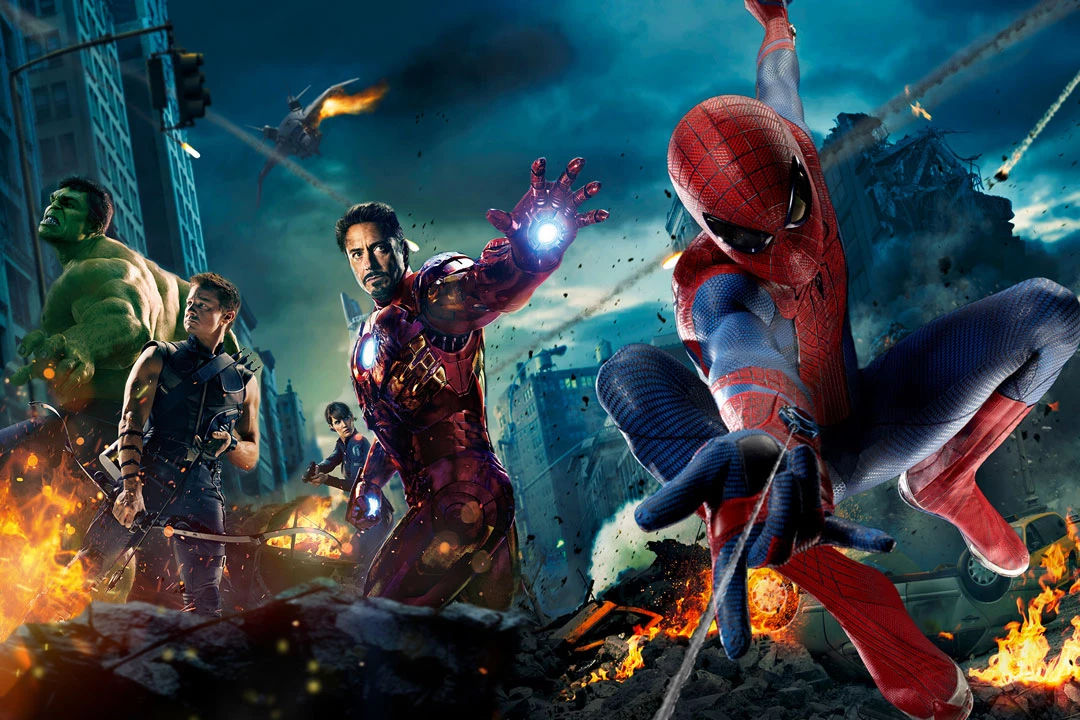 Wallpaper #MXSUyI4B_8f4nGFaJ3OB36 Spider Man and the Avengers Team Up in a Marvel Movie Mashup