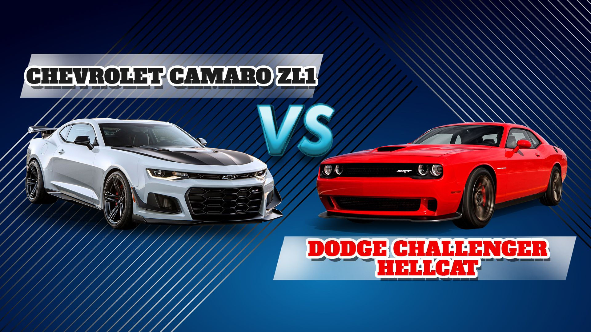 Wallpaper #CEU1qo4B7YBJg1BV9Kg710 Dodge Challenger Hellcat vs Chevrolet Camaro Zl1 the Understated