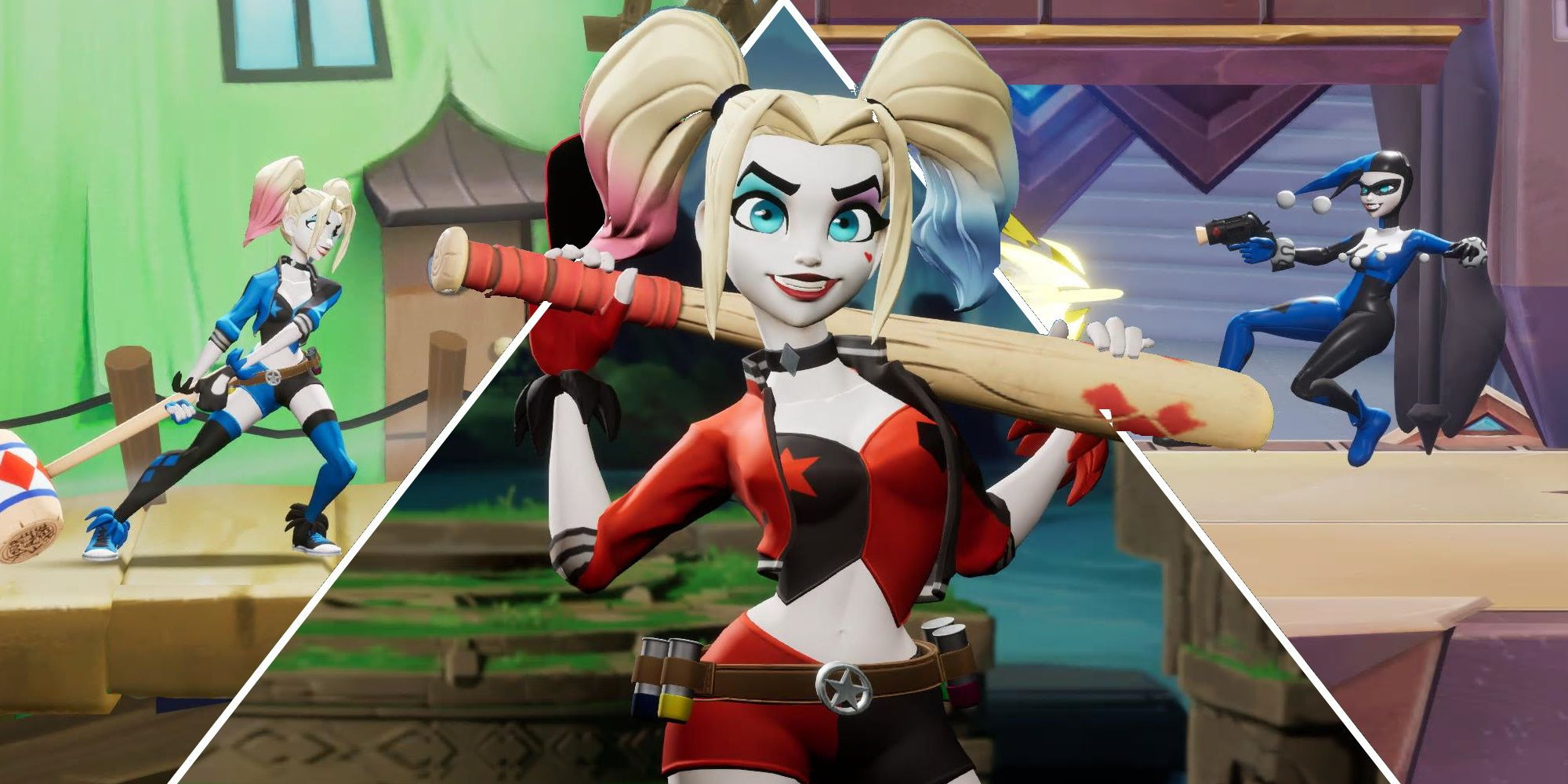 Wallpaper #4b84f Womens Deluxe Harley Quinn Jumpsuit Costume
