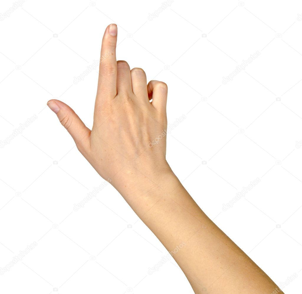 Wallpaper #q5y34JIBZHQxiYarwLdA221 Woman Hand Pointing Up with Index Finger or Touching Screen Back Stock