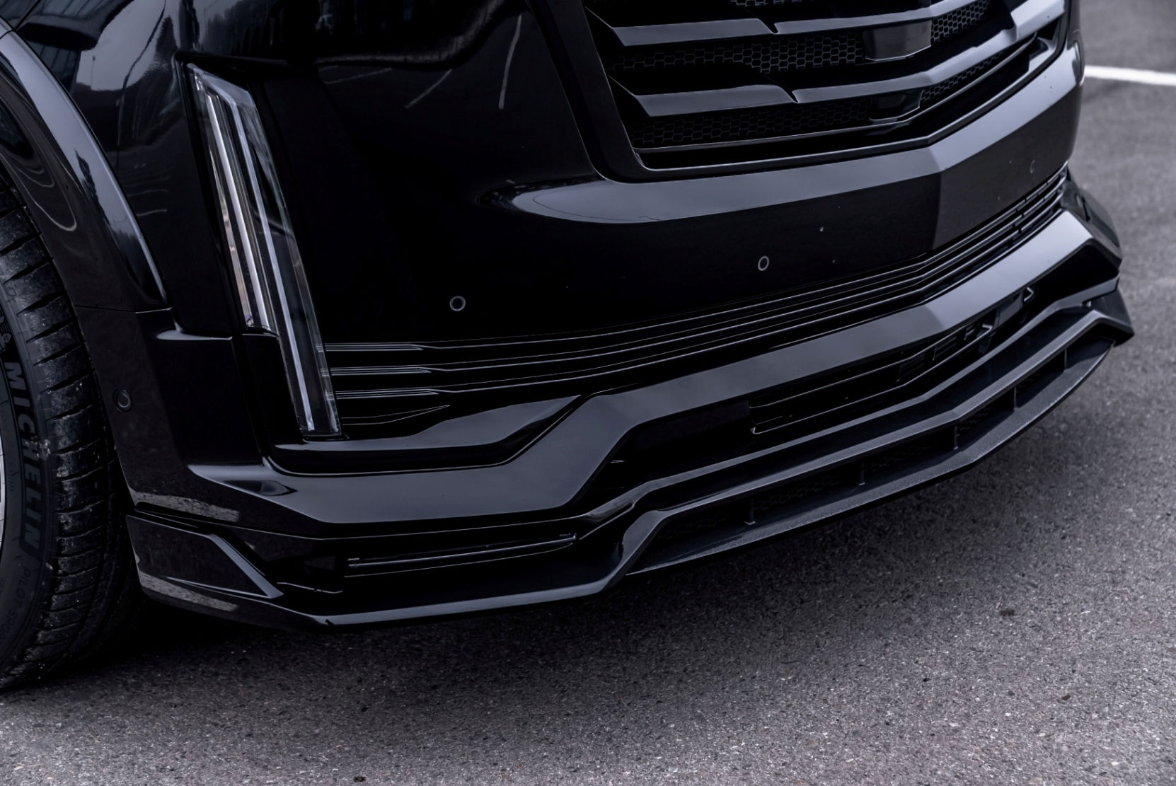 Wallpaper #SCwwSZMB0E1QgA7wuPIV328 Big Front Bumper Splitter Scl Performance for Cadillac Escalade Miriada