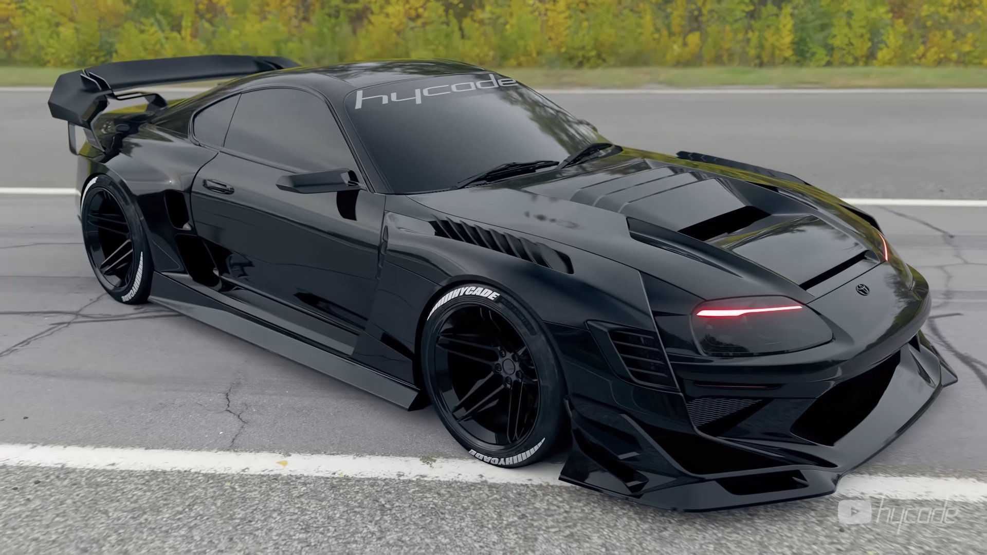 Wallpaper #uhyWQZMB8JfcLg2Jq_eg62 Toyota Supra Mk4 Stage2 Custom Wide Body Kit by Hycade Ver2 Buy with