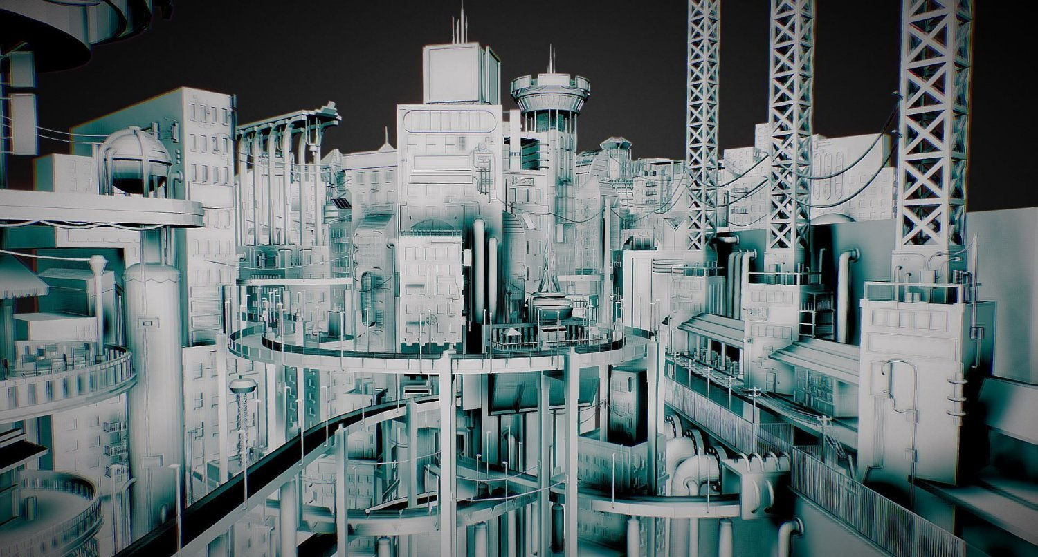Wallpaper #nGgOHJMBSpphPi3-CSHM32 Cyberpunk City 3D Models in Miscellaneous 3dexport