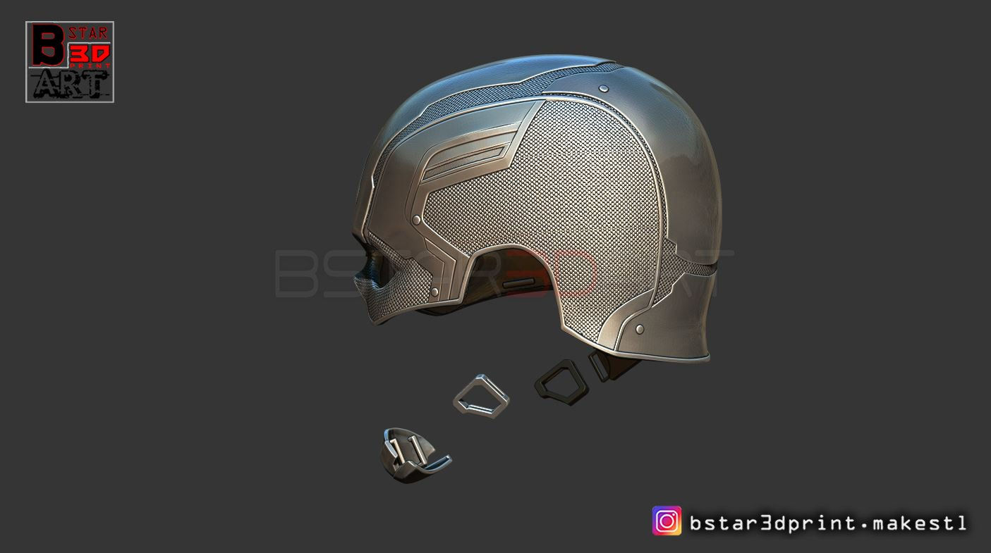 Wallpaper #BTF5NZMB5zzyi_yYMlfG481 Captain America Helmet Infinity War Endgame Marvel 3D Print Model