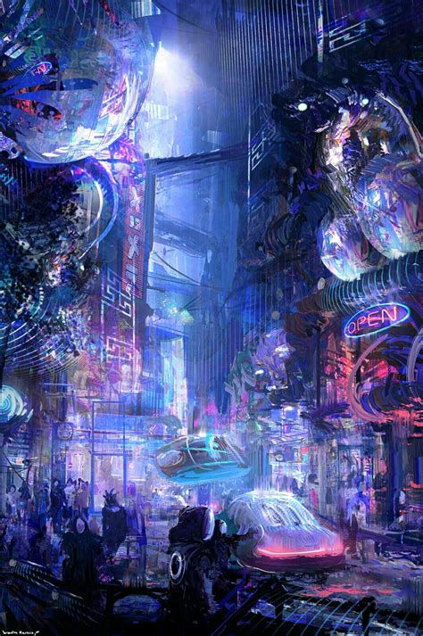 Wallpaper #b3MUf44BFI5NbQksqRec28 Ville Cyberpunk Art Cyberpunk Cyberpunk Aesthetic Sci Fi Aesthetic