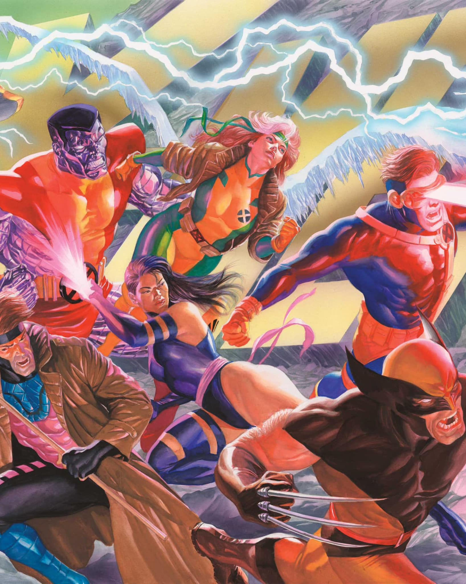 Wallpaper #6mgpH5MBSpphPi3-WCp1261 Alex Ross Avengers X Men 60th Anniversary Connecting Cover Sets Pre