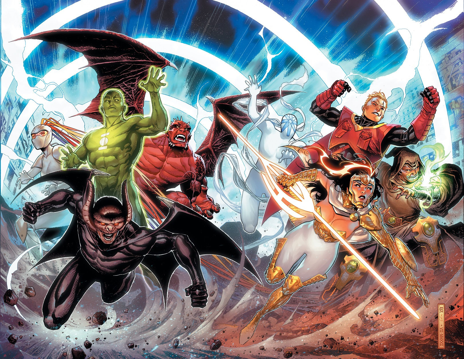 Wallpaper #Smfn_pIBSpphPi3-rKFD270 Stan Lees DC Comics Just Imagine Characters Return in New Earth 6