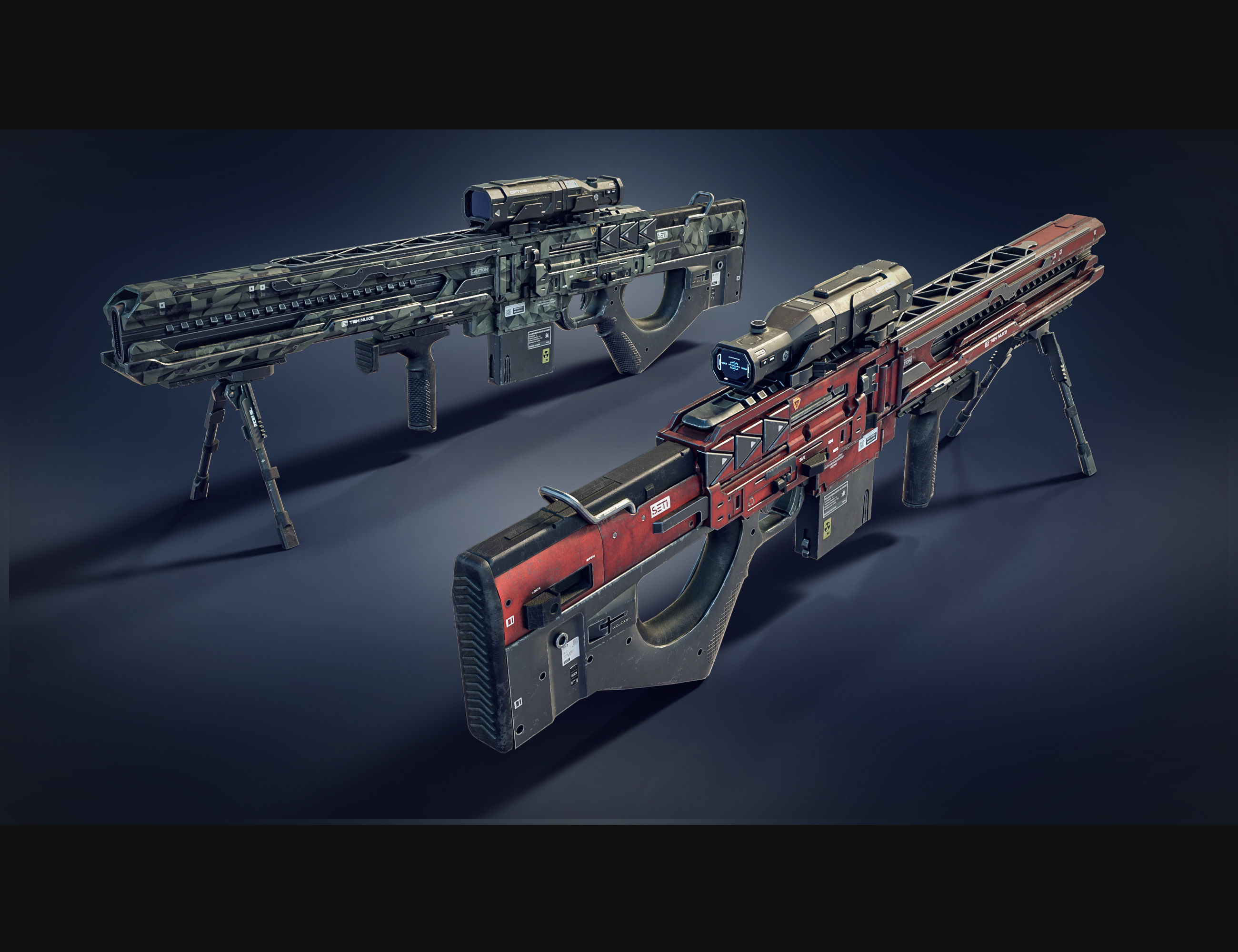 Wallpaper #nEXQoI4B7YBJg1BV4aOB22 Cyberpunk Sniper Rifle