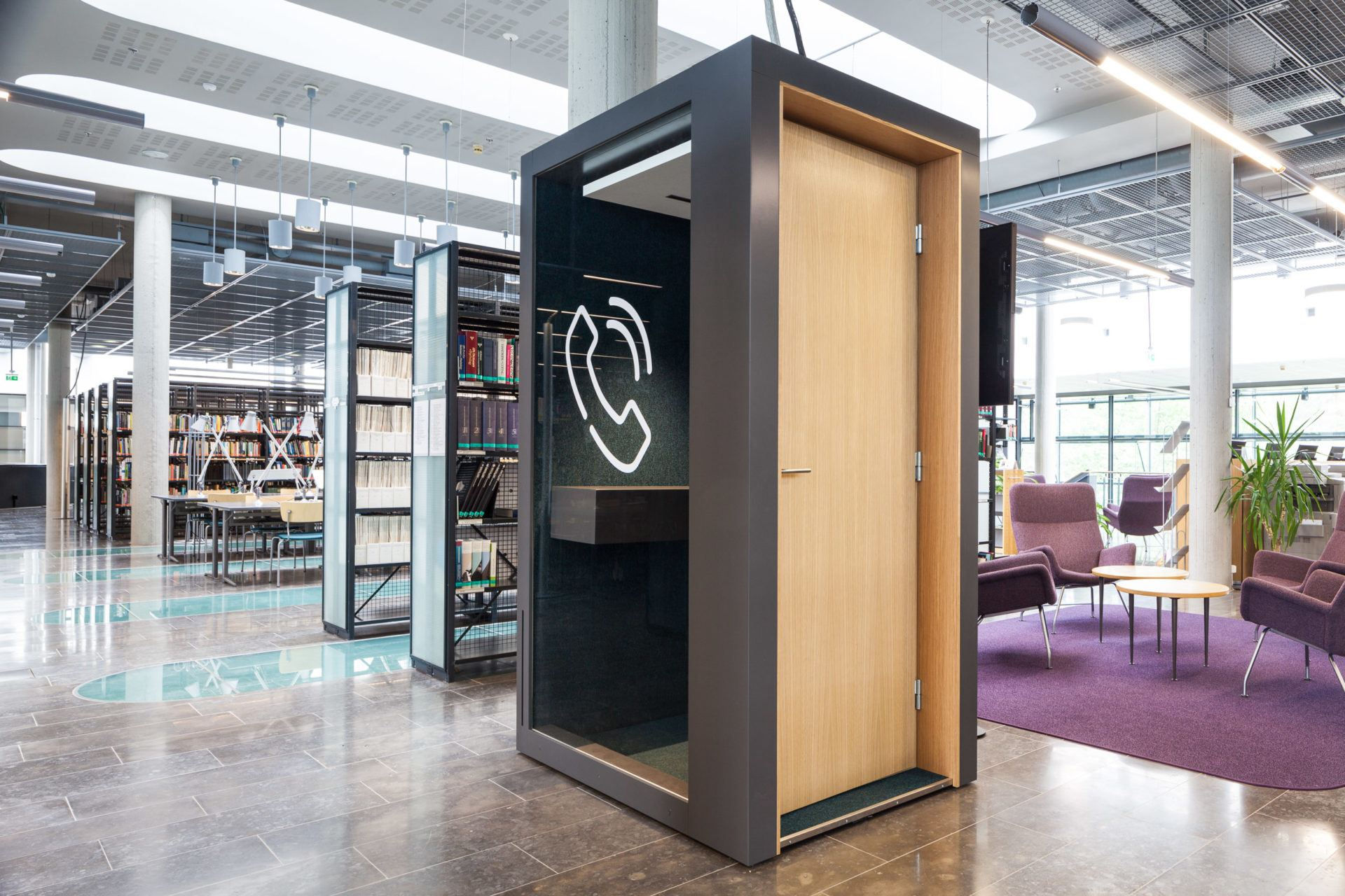 Wallpaper #OmijFpMBSpphPi3-0gzx207 Acoustic Phone Booth for Office into the Nordic Silence