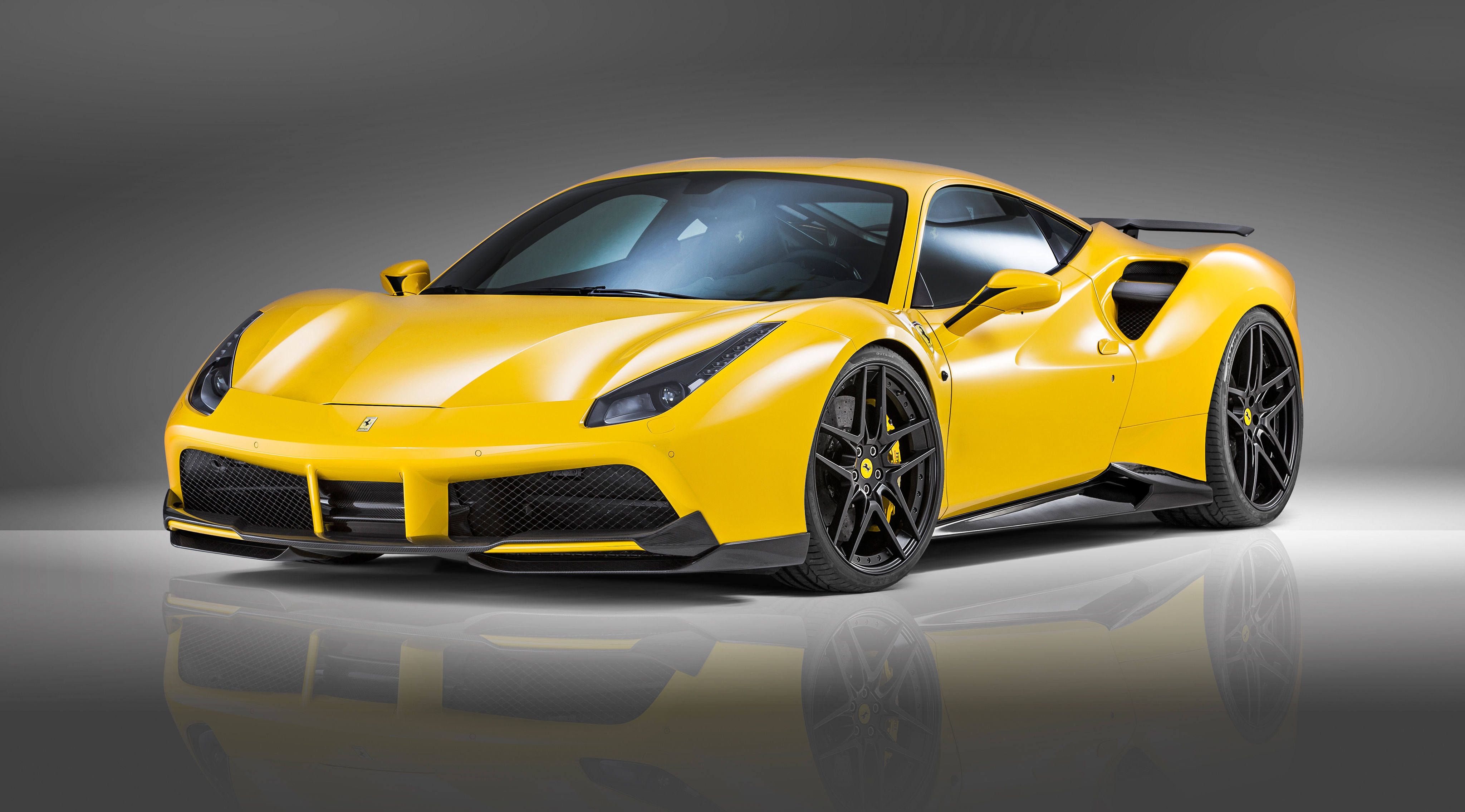 Wallpaper #92dfDZMBSpphPi3-OuTn189 Download Tuning Yellow Car Novitec Rosso Ferrari 488 Gtb Vehicle