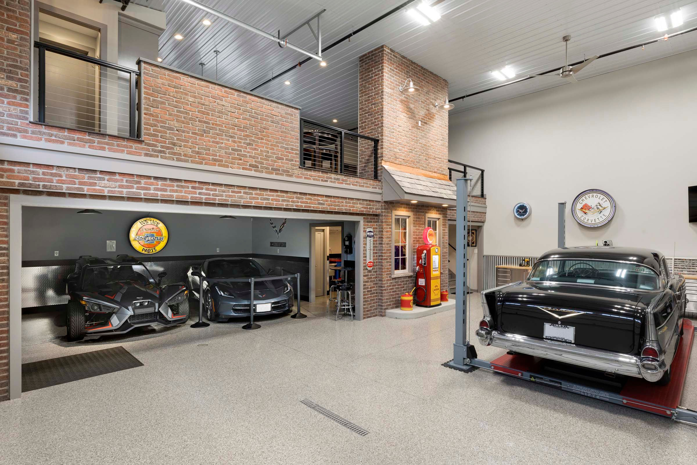 Wallpaper #DjsacZcBSWmA-tzpc5B-32 Unique Retro Inspired Garage with Contemporary Loft Gonyea