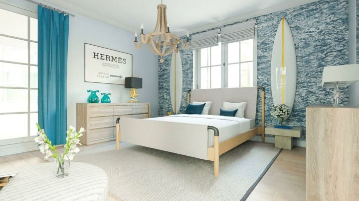 Wallpaper #s7kR35IBJvJKYCmEQgiI32 Coastal Bedroom Ideas to Create a Relaxing Paradise Homebyme Decor