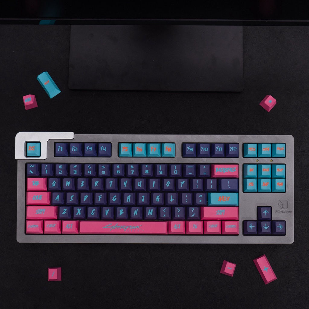 Wallpaper #I6WROJMBVBiSkHCaw44018 Lw Cyberpunk Gmk Keycaps Pbt Cherry Hight Mechanical Keyboard