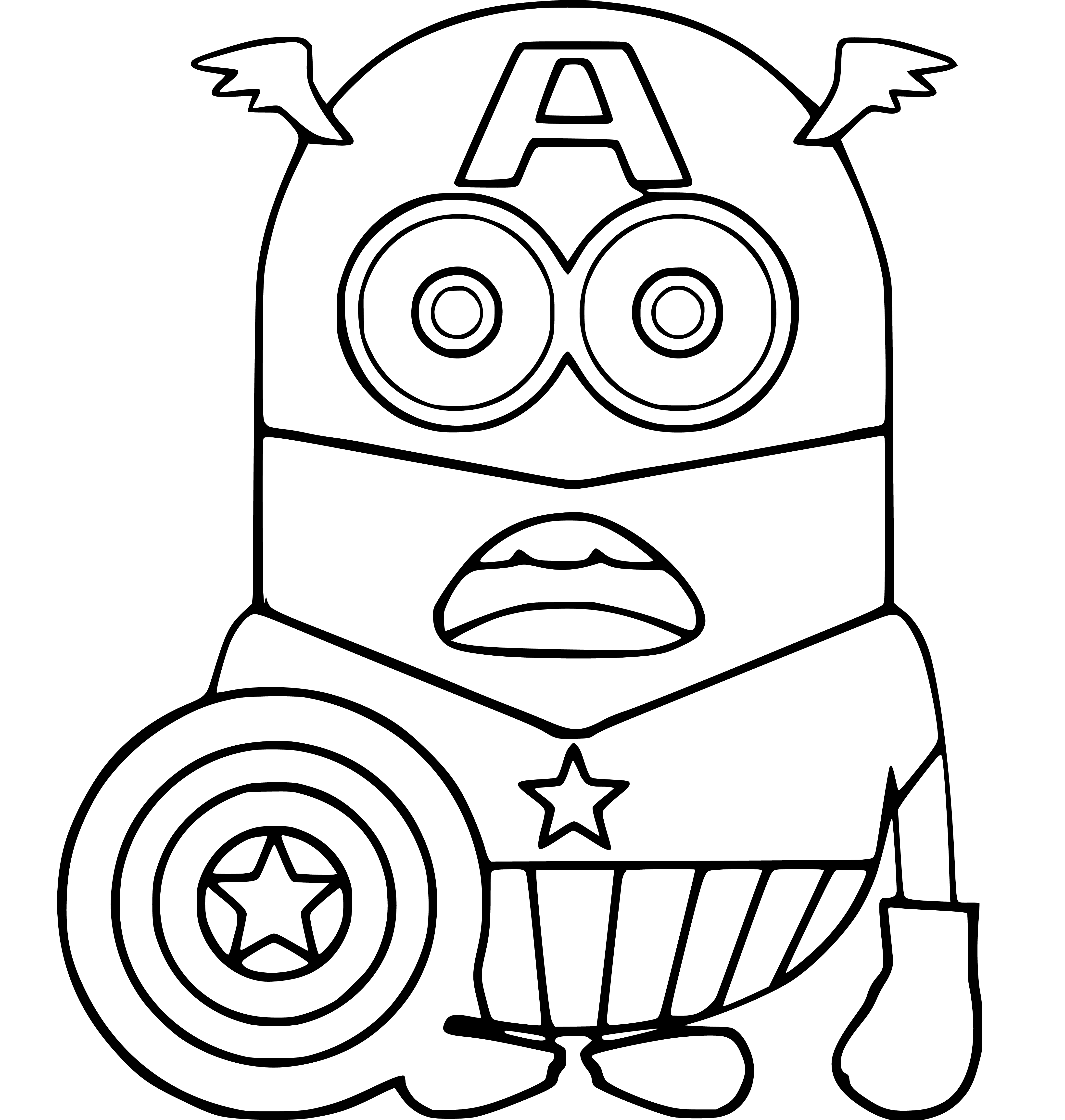 Wallpaper #NBkkEI8BtGB6xQ786V5F5 Printable Minions as Superheroes Coloring Sheets Easy for Kids Blank