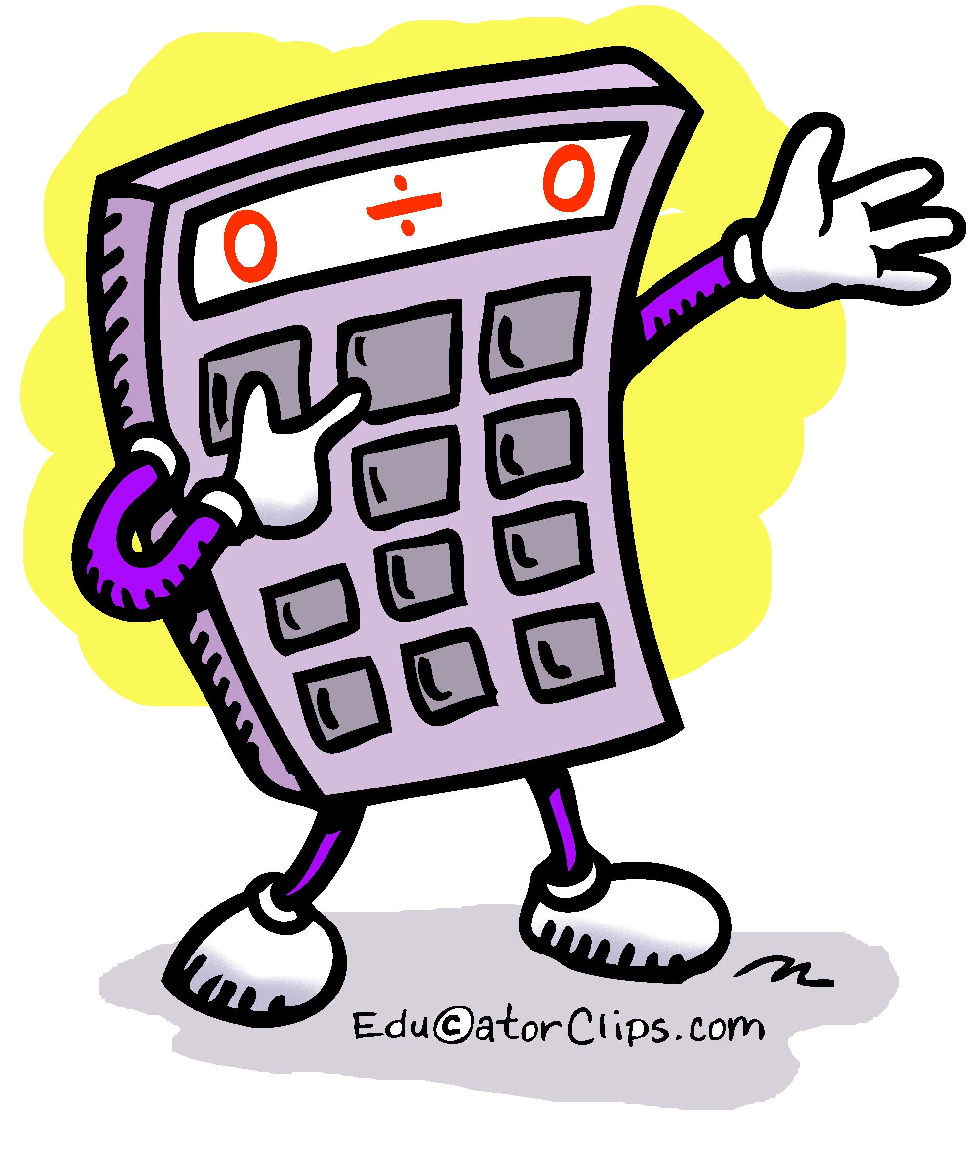 Wallpaper #XmepBpMBSpphPi3-QcIQ251 Fun Friendly Calculator Clip Art
