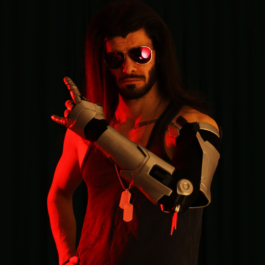 Wallpaper #w2gaH5MBSpphPi3-1yqM9 3D File Johnny Silverhand Cyberpunk Cosplay Arm 3D Printing Template