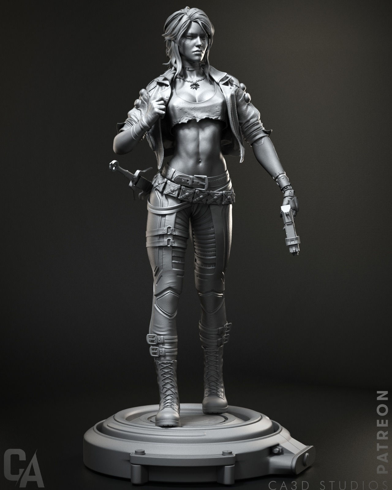 Wallpaper #0JkyP5MBUcASHT6n7csd51 Stl File Cyberpunk Ciri 3D Print 3D Printing Design to Downloadcults