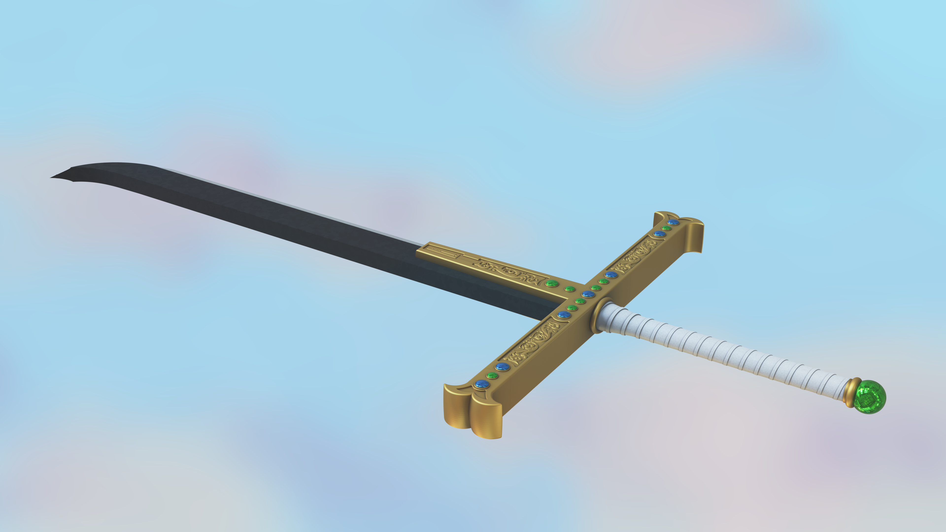 Wallpaper #sbjOS5IBJvJKYCmEFs9334 Stl File One Piece Dracule Mihawk Sword Yoru3d Printer Model to