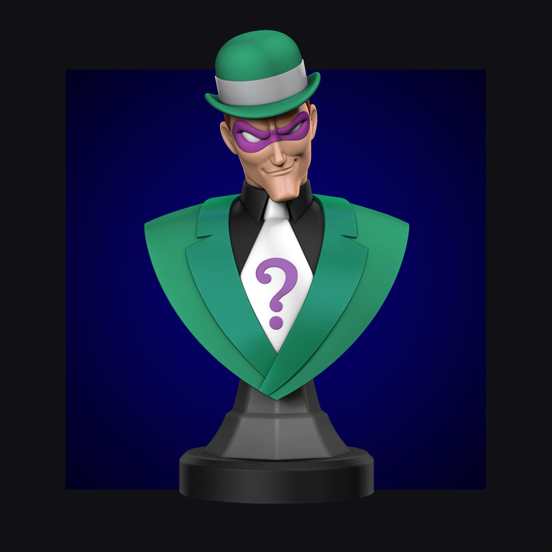 Wallpaper #tPu2hJcBx-Hc5Y20nq-119 Stl File Riddler Bust Batman the Animated Series 3D Print Model 3D