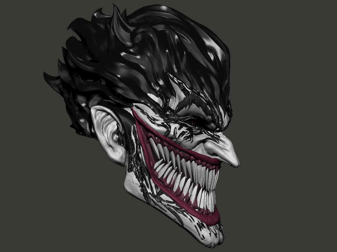 Wallpaper #wcnwi5cB-VVLIetl6Ghy37 Archivo Stl Symbiote Joker Venom Mash Up Objeto Imprimible En 3D Para
