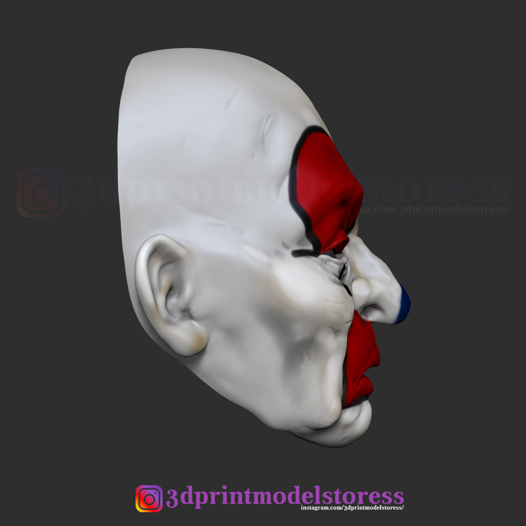 Wallpaper #BUBfMJMBJhL2WPbaisHN213 3D File Joker Henchmen Dark Knight Clown Mask 3D Printer Model to