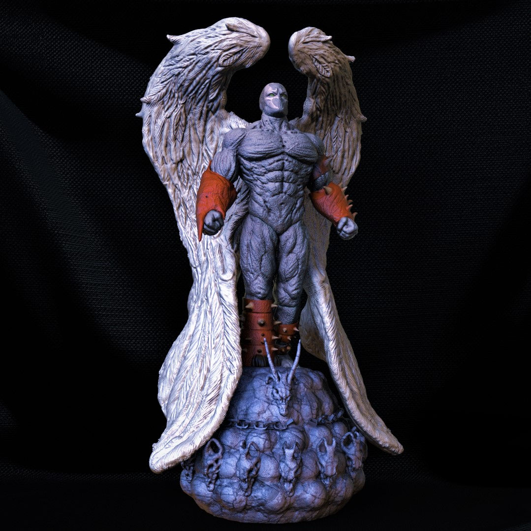 Wallpaper #qWiDGpMBSpphPi3-GBw-63 3D File Spawn Angel 3D Print Model to Downloadcults