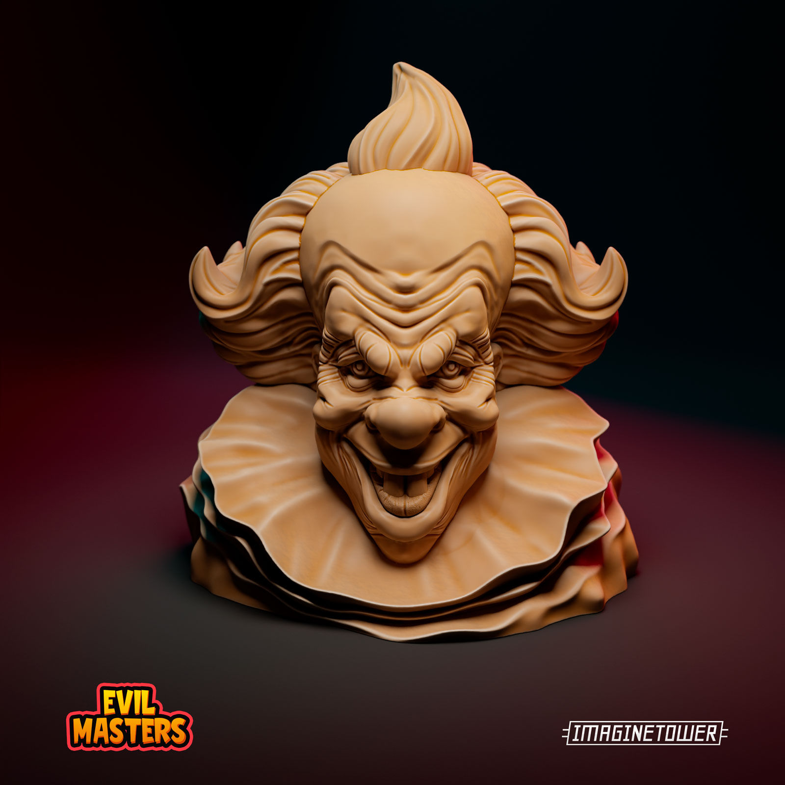 Wallpaper #amc8DJMBSpphPi3-C929156 Stl File Pennywise Clown Bust Miniature Character3d Printable Model to