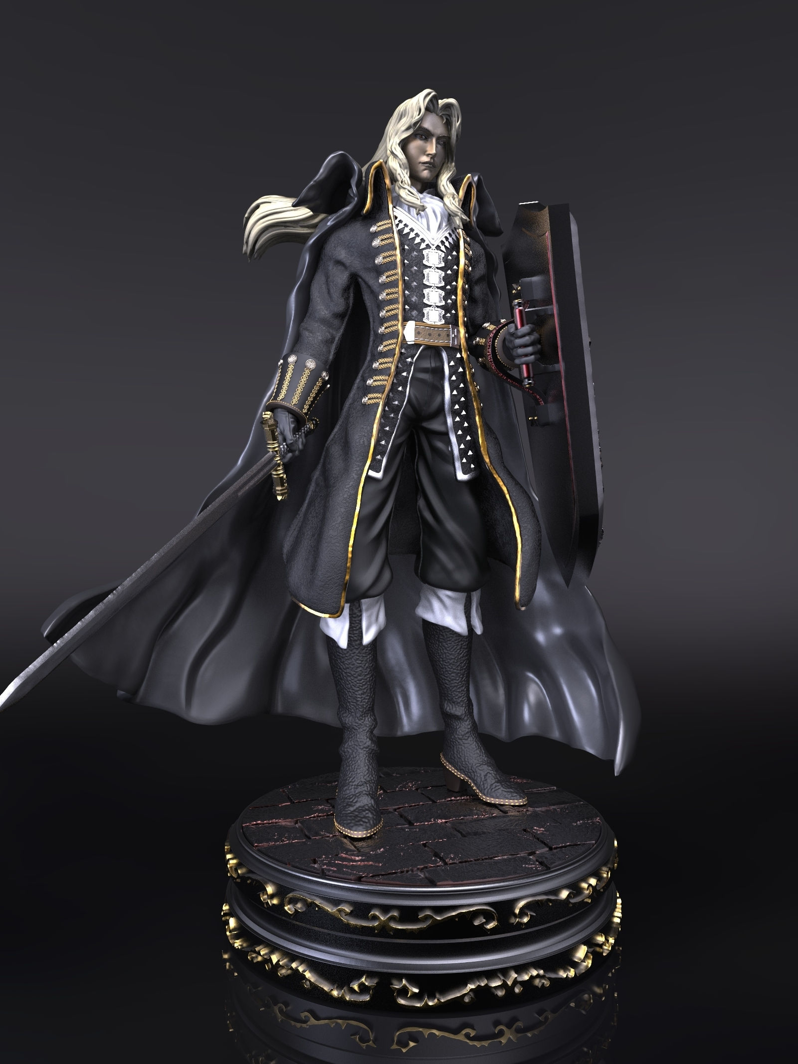 Wallpaper #axmBLo8BtGB6xQ785JUZ47 3D File Alucard Castlevania Dracula Figuredesign to Download and 3D