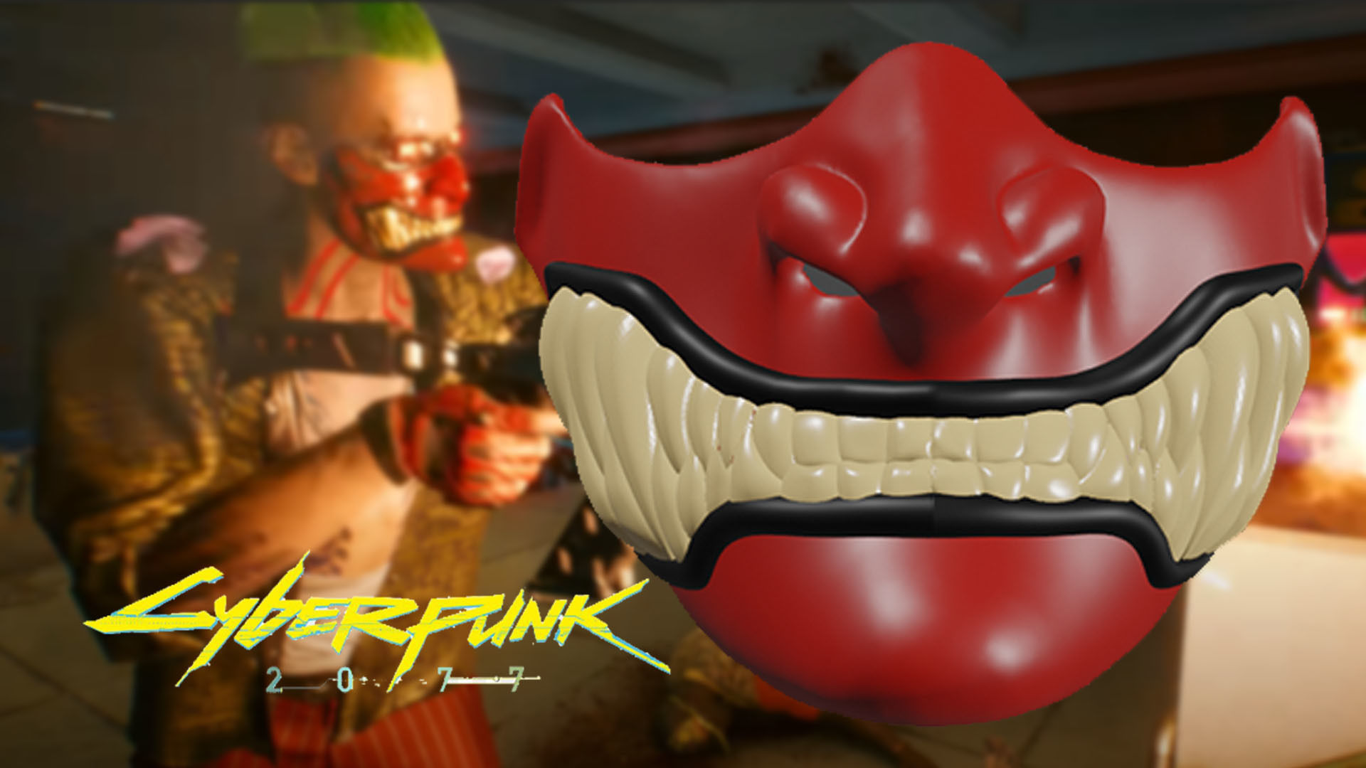 Wallpaper #KGcQ8JIBSpphPi3-xWUI269 Cyberpunk 2077 Mask Fan Art Edream Makers