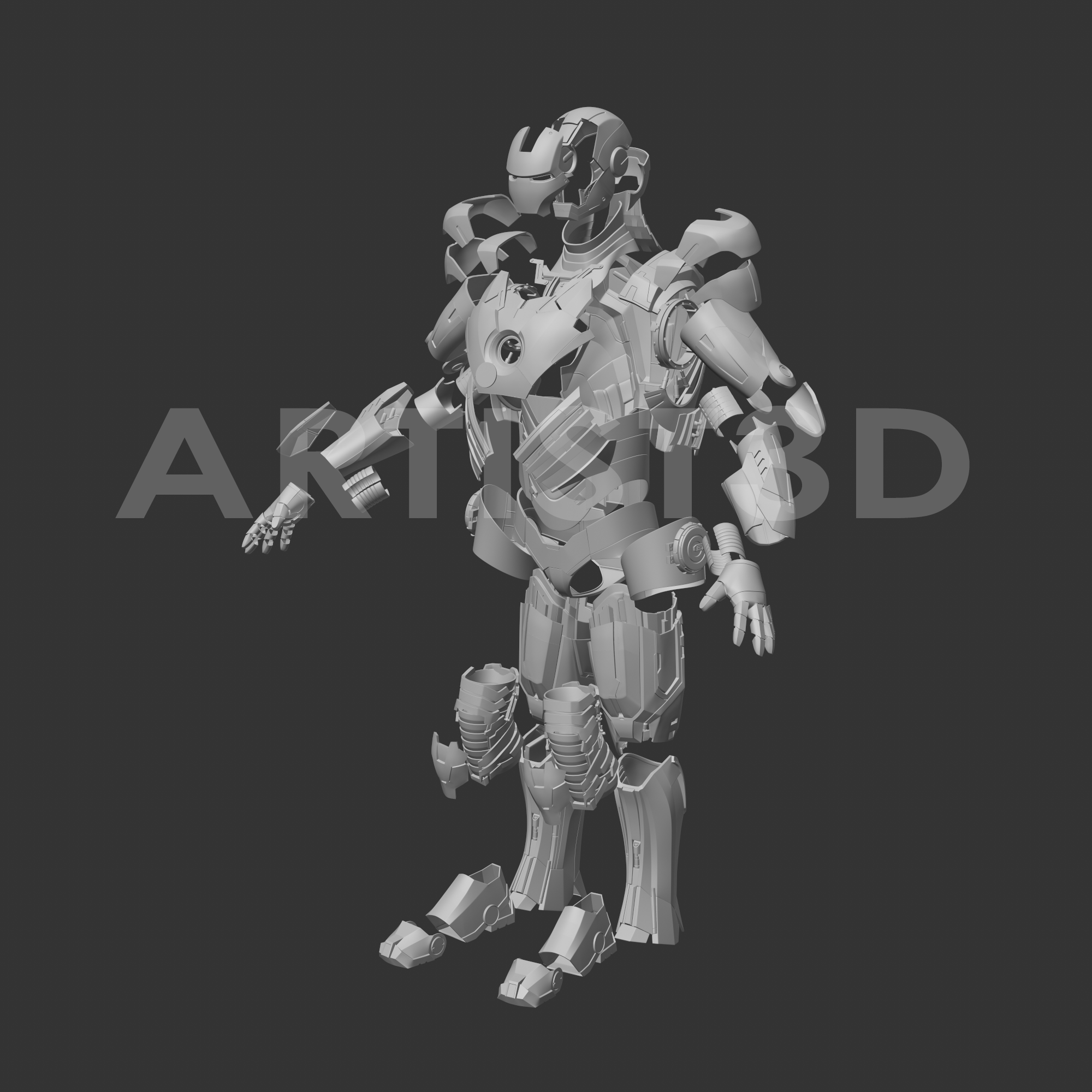 Wallpaper #bWe375IBSpphPi3-bmPv150 3D File Iron Man Mark 8 Cosplay Full Suittemplate to Download and 3D