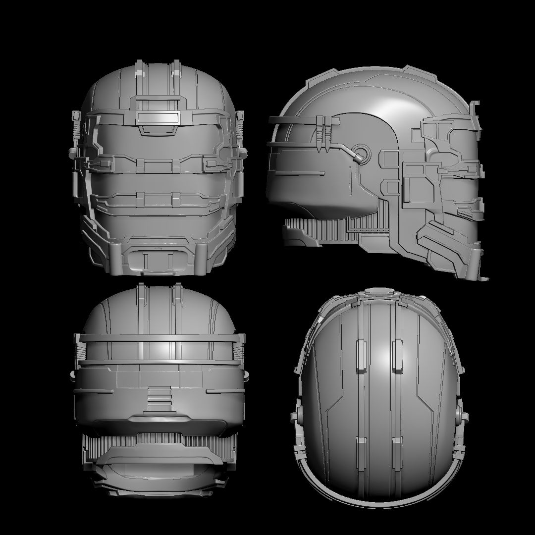 Wallpaper #2BGgM5MBXrlMTfB5u0qk261 Stl File Dead Space Helmet Remake for Cosplay 3D Printing Model to