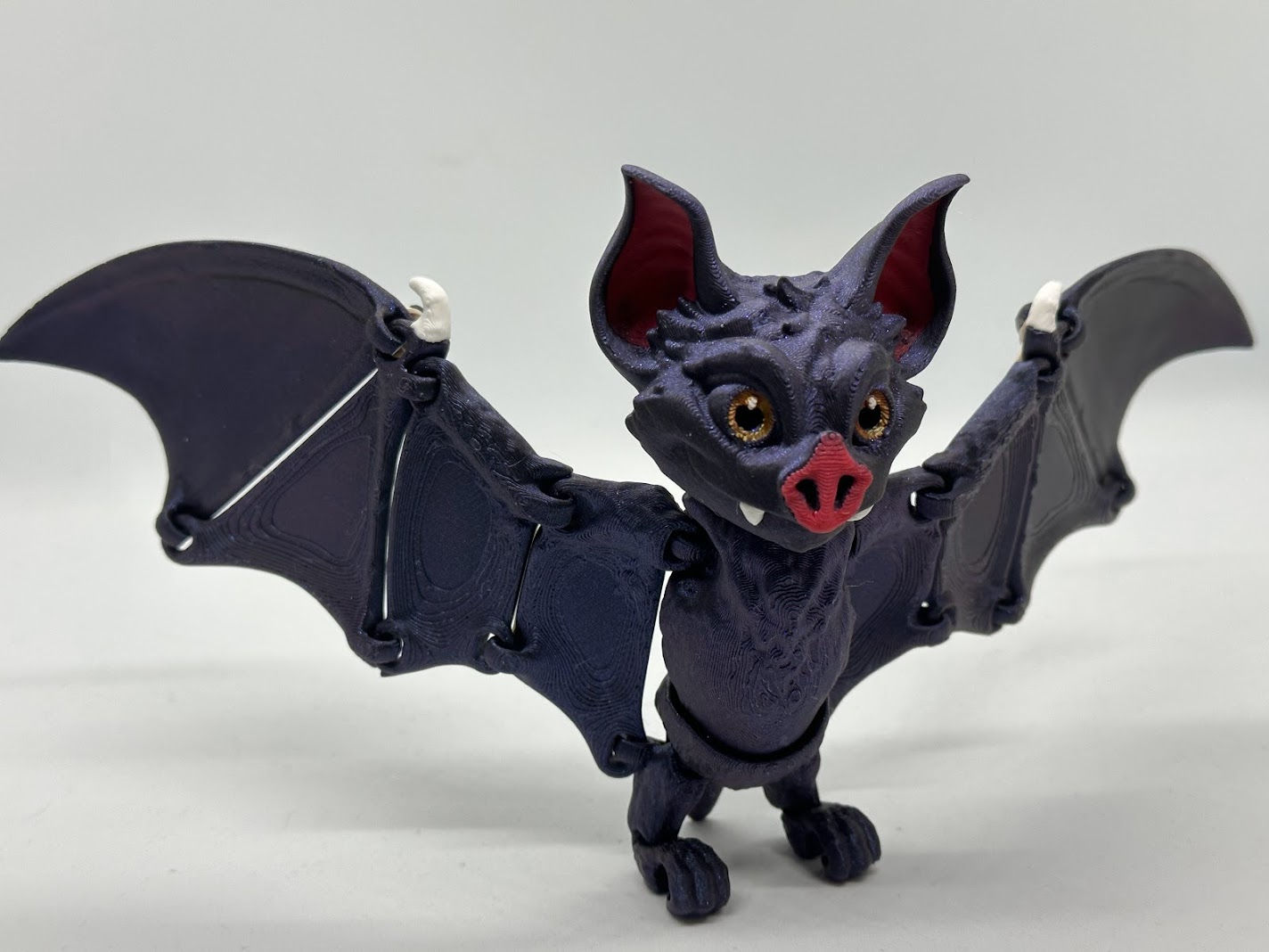 Wallpaper #hmeI95IBSpphPi3-uIae135 3D Printable Bat Articulated Figure Print in Place Body Snap Fit Head
