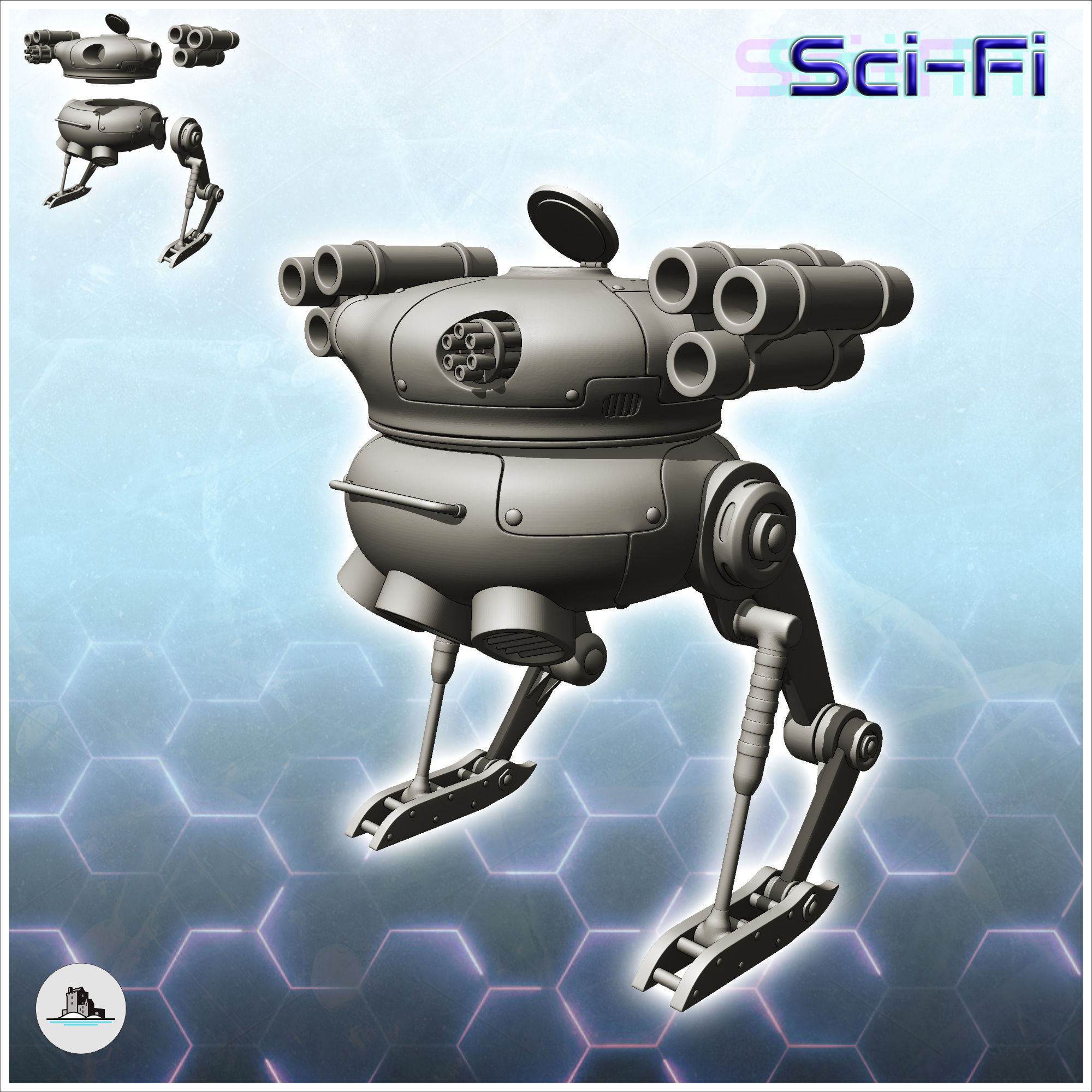 Wallpaper #32cE-5IBSpphPi3-g5LU293 Stl File Nindon Combat Robot 33 Future Sci Fi Sf Post Apocalyptic