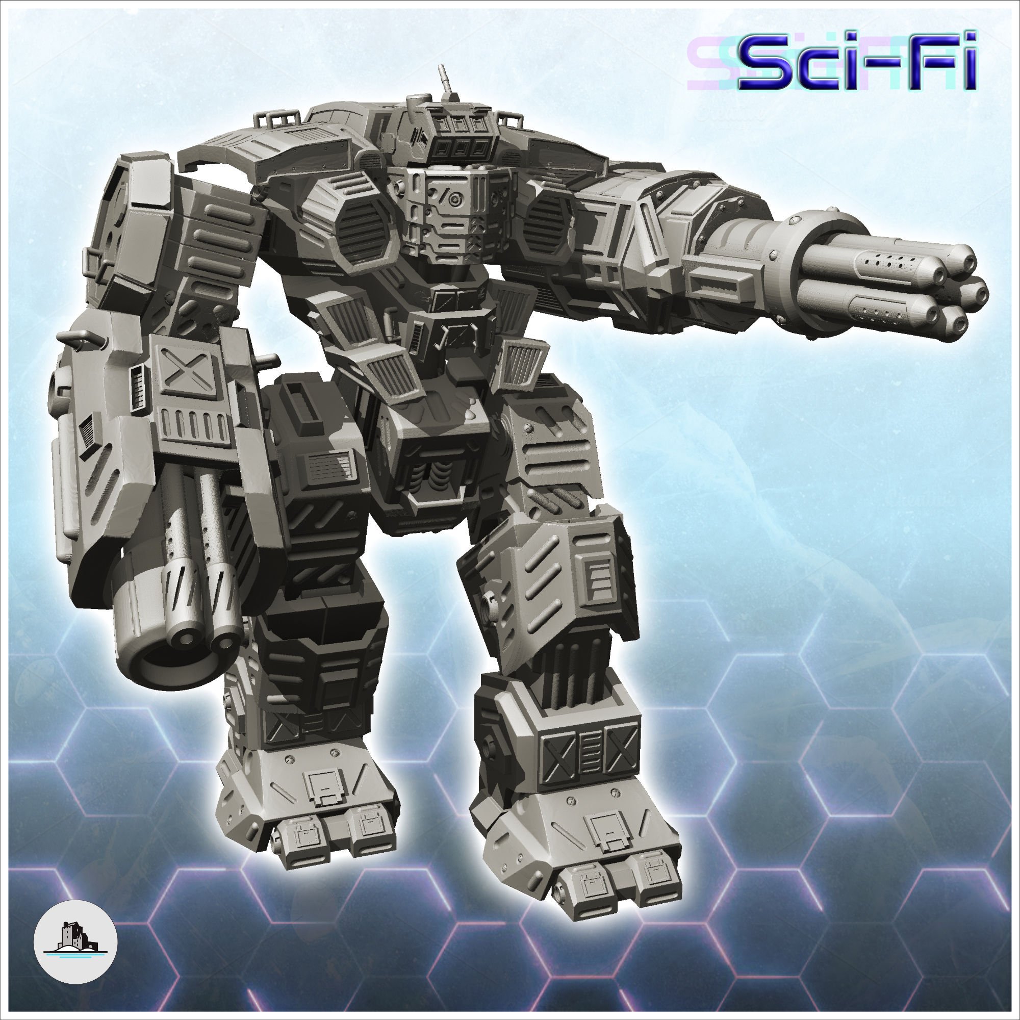 Wallpaper #FTHPNZMB5zzyi_yY1ljw300 Stl File Ohzotz Combat Robot 13 Future Sci Fi Sf Post Apocalyptic